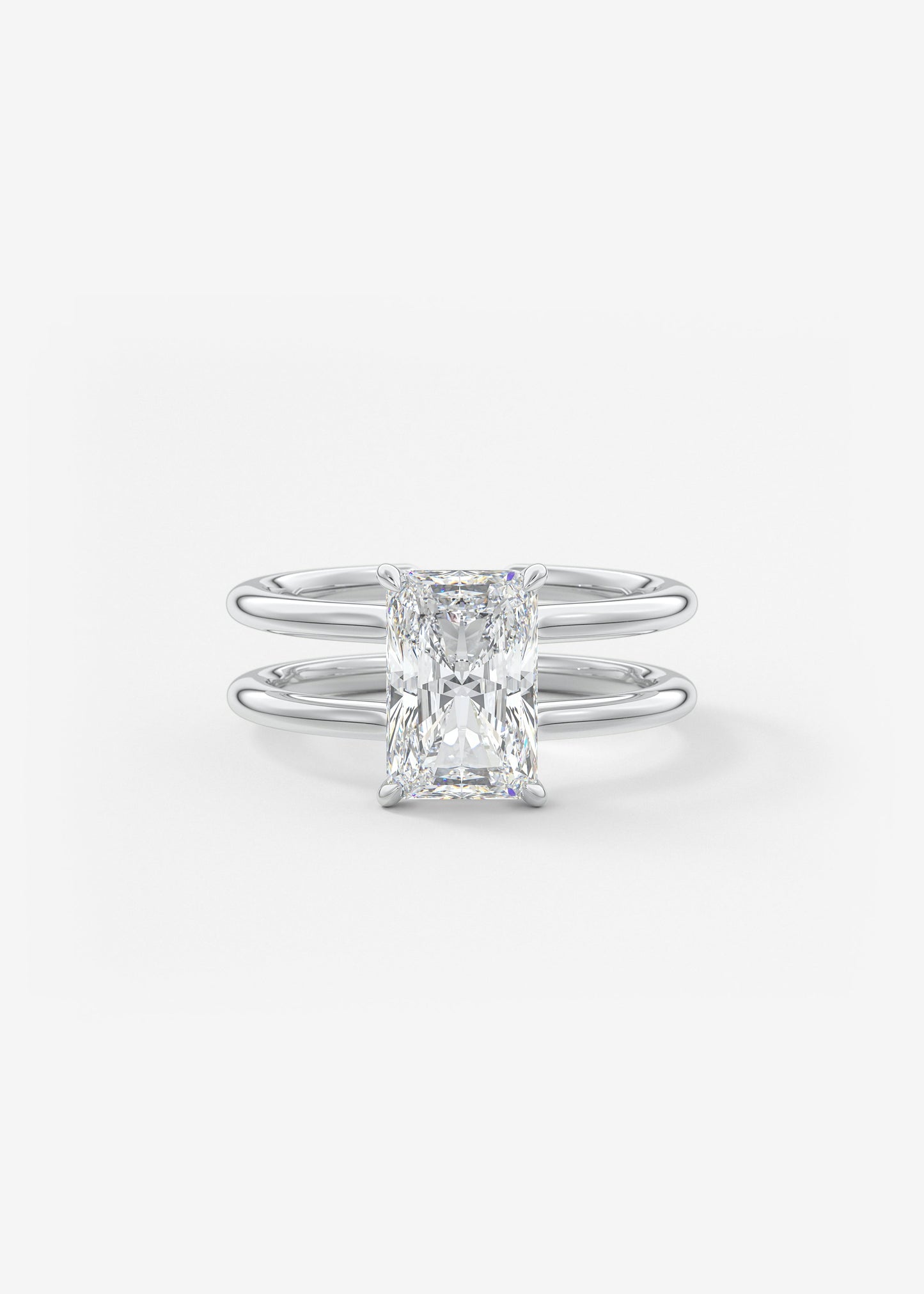 Oval Solitaire With Raised Basket Gallery Lab Grown Diamond Engagement Ring