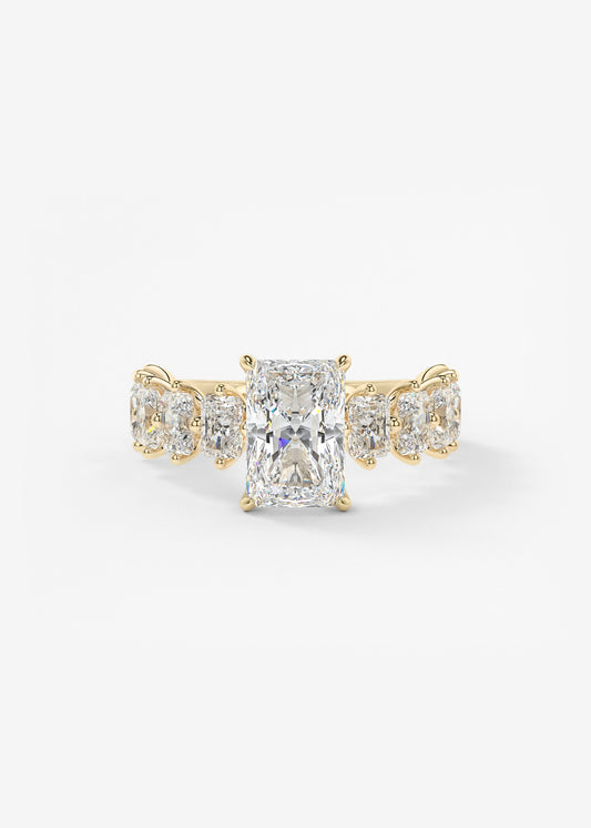 Oval Solitaire With Raised Basket Gallery Lab Grown Diamond Engagement Ring