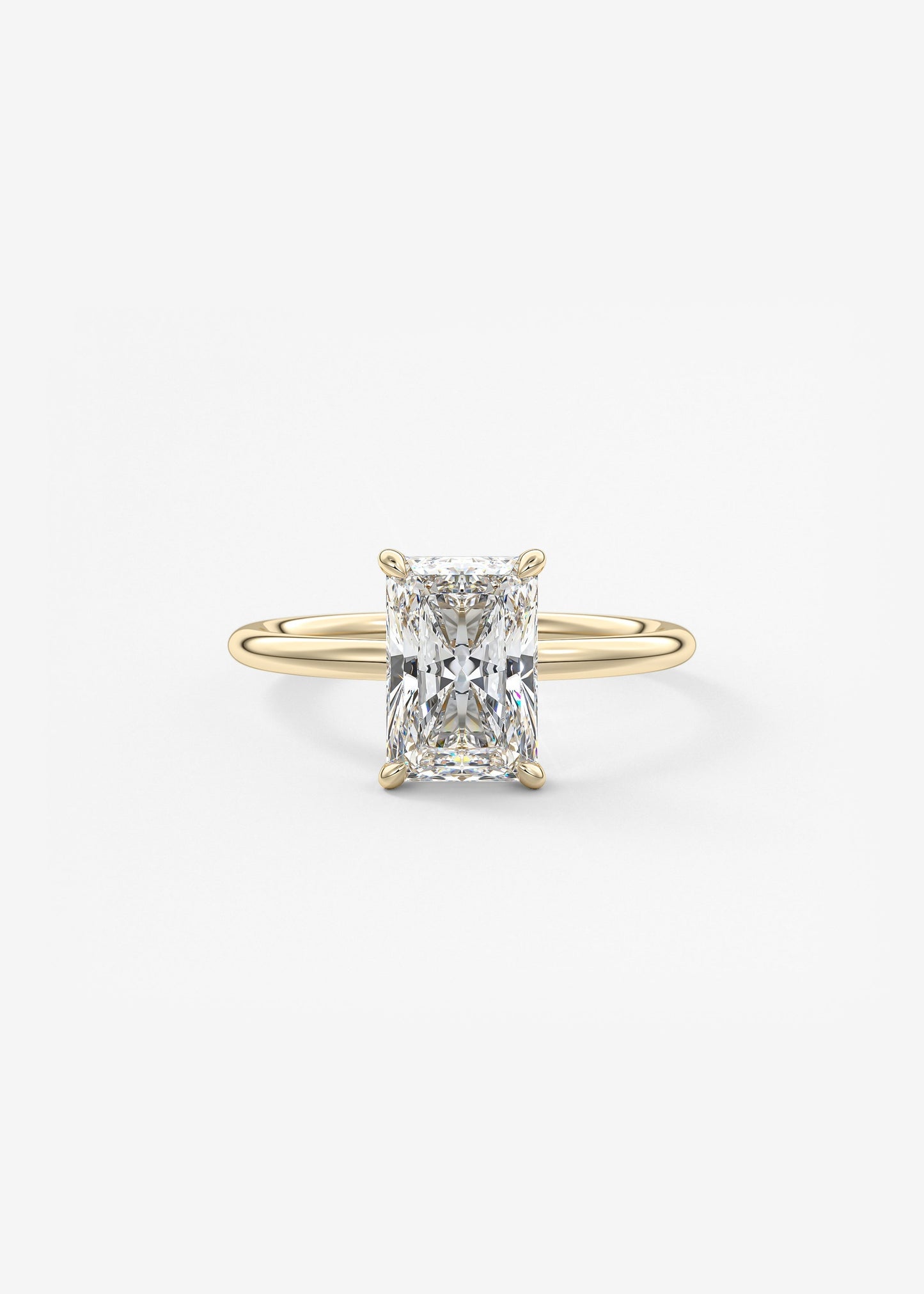 Oval Solitaire With Raised Basket Gallery Lab Grown Diamond Engagement Ring