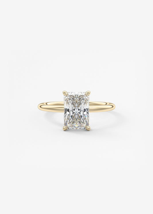 Oval Solitaire With Raised Basket Gallery Lab Grown Diamond Engagement Ring