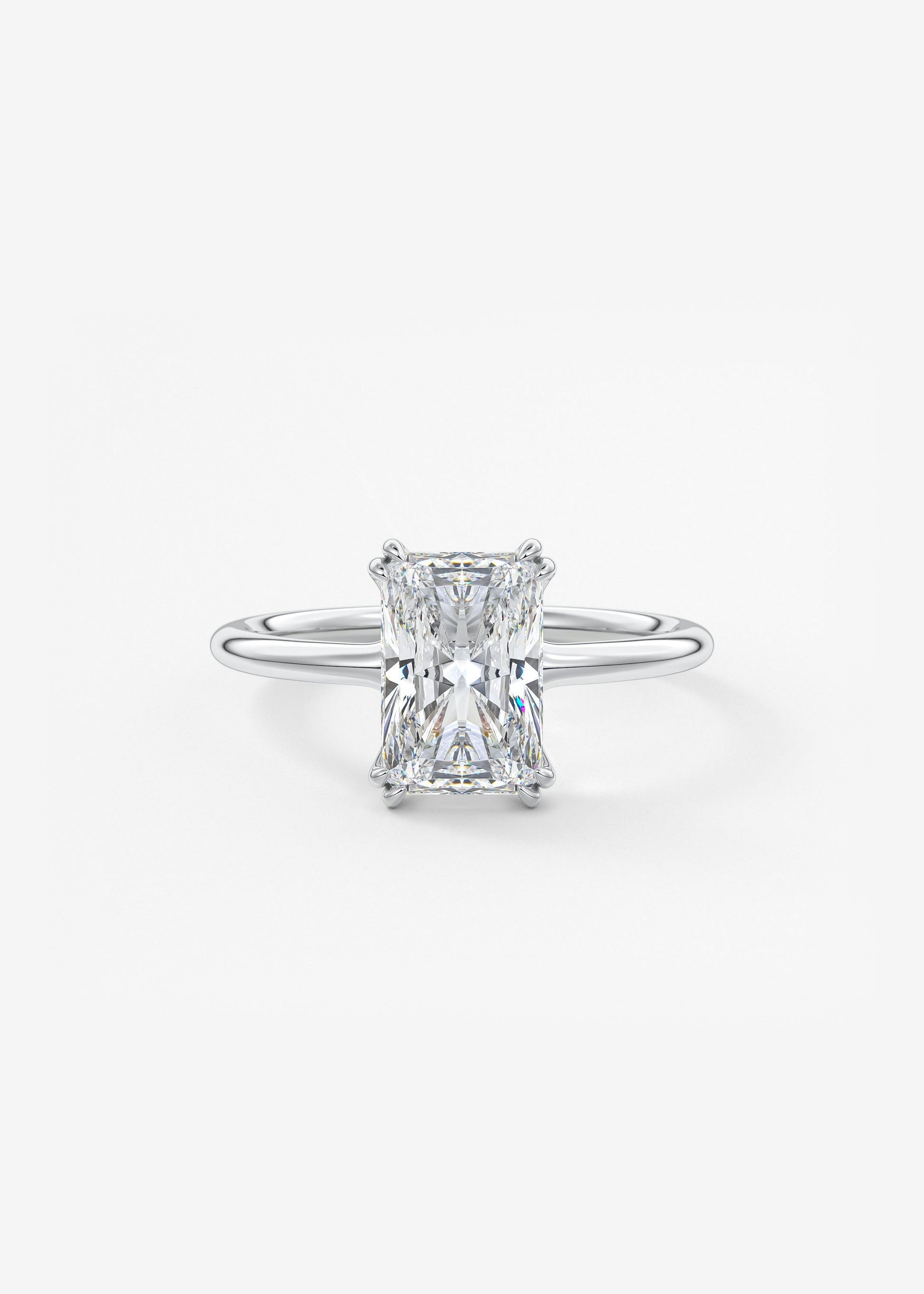 Oval Solitaire With Raised Basket Gallery Lab Grown Diamond Engagement Ring