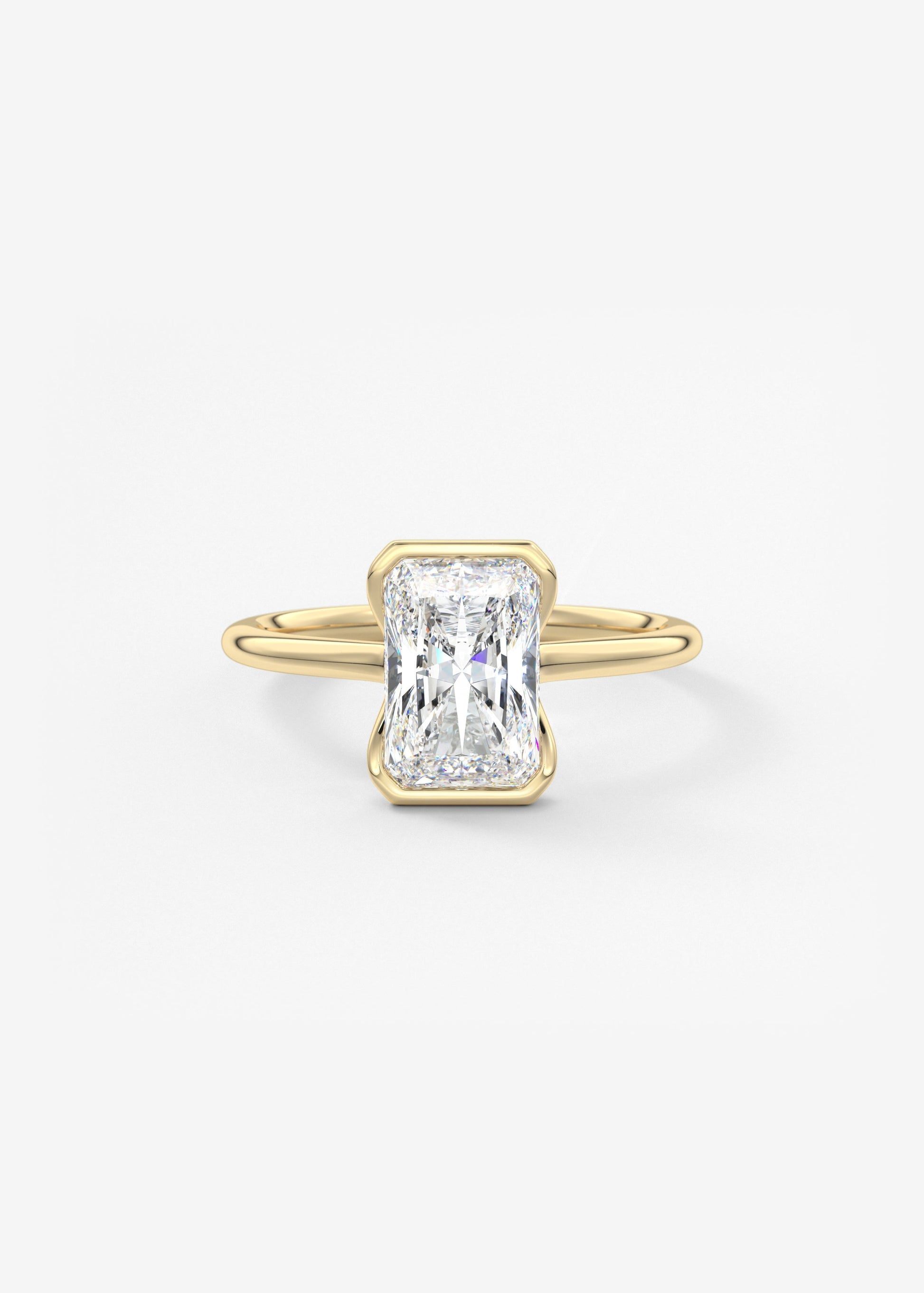 Oval Solitaire With Raised Basket Gallery Lab Grown Diamond Engagement Ring