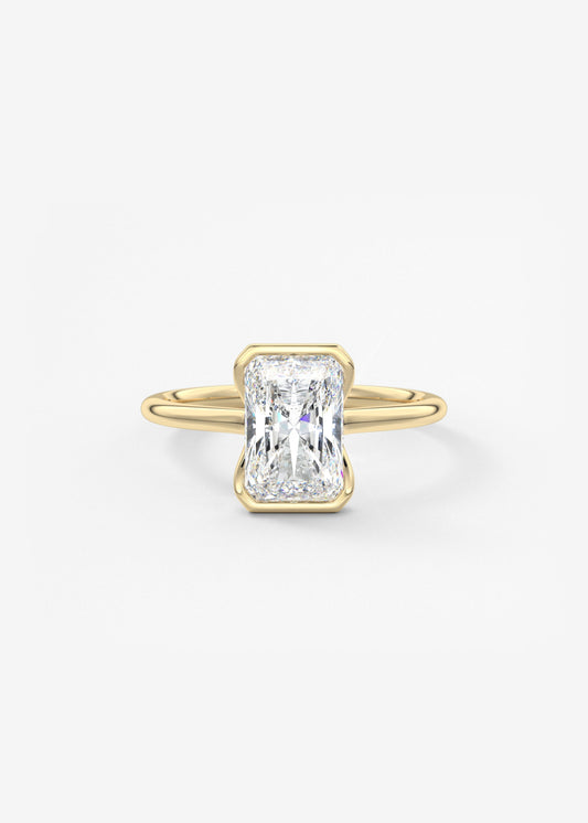 Oval Solitaire With Raised Basket Gallery Lab Grown Diamond Engagement Ring