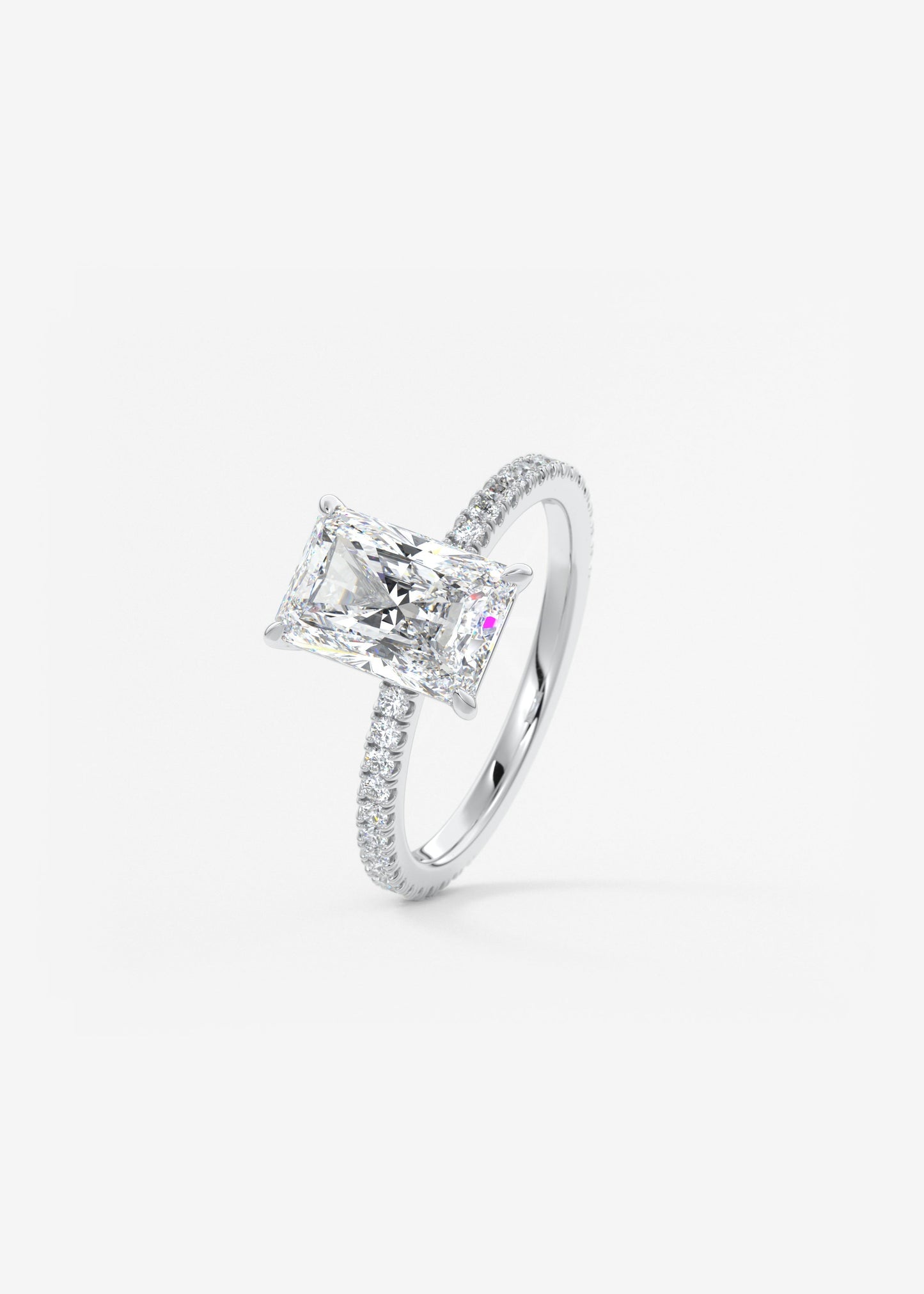 Oval Solitaire With Raised Basket Gallery Lab Grown Diamond Engagement Ring