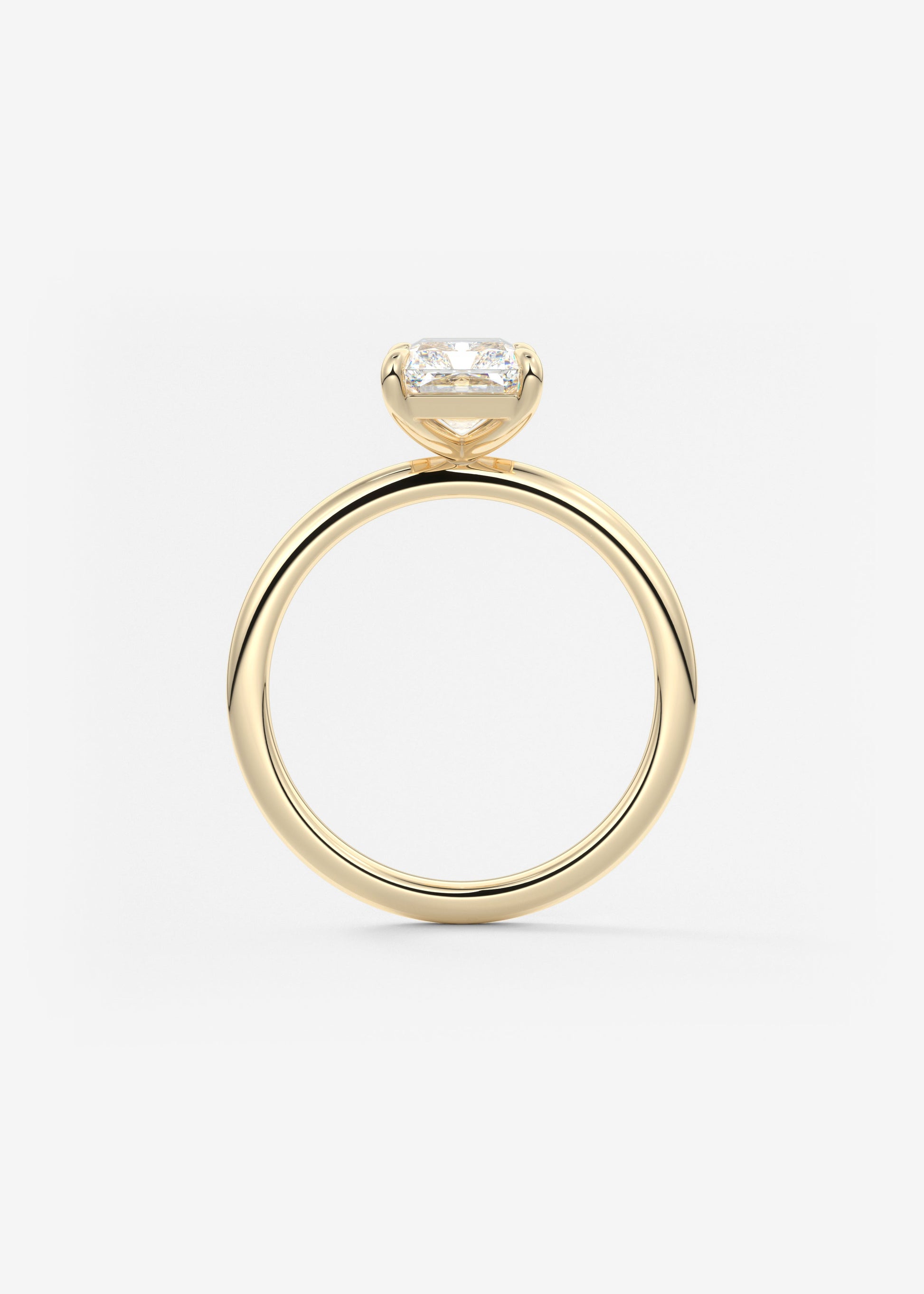 Oval Solitaire With Raised Basket Gallery Lab Grown Diamond Engagement Ring