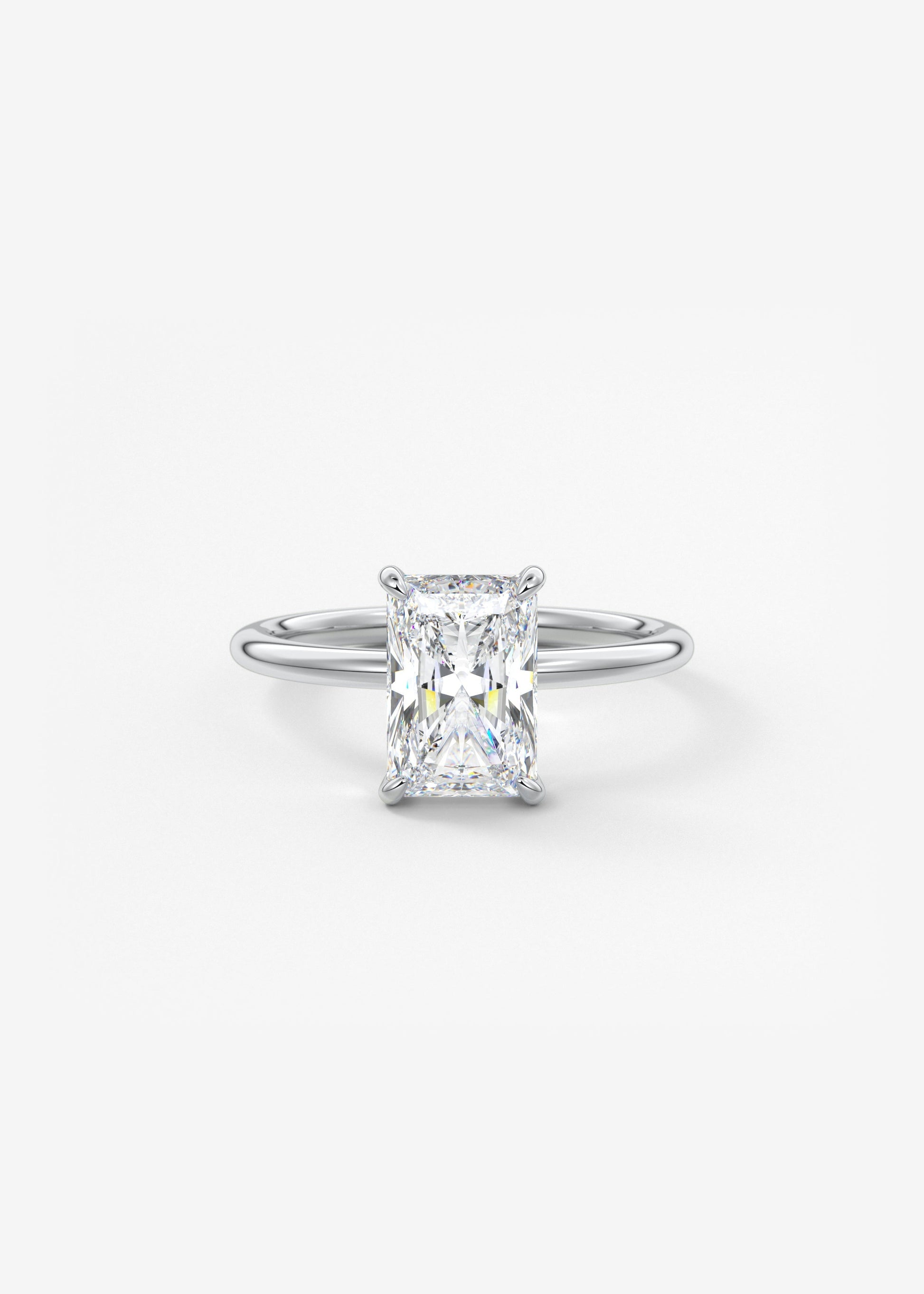 Oval Solitaire With Raised Basket Gallery Lab Grown Diamond Engagement Ring