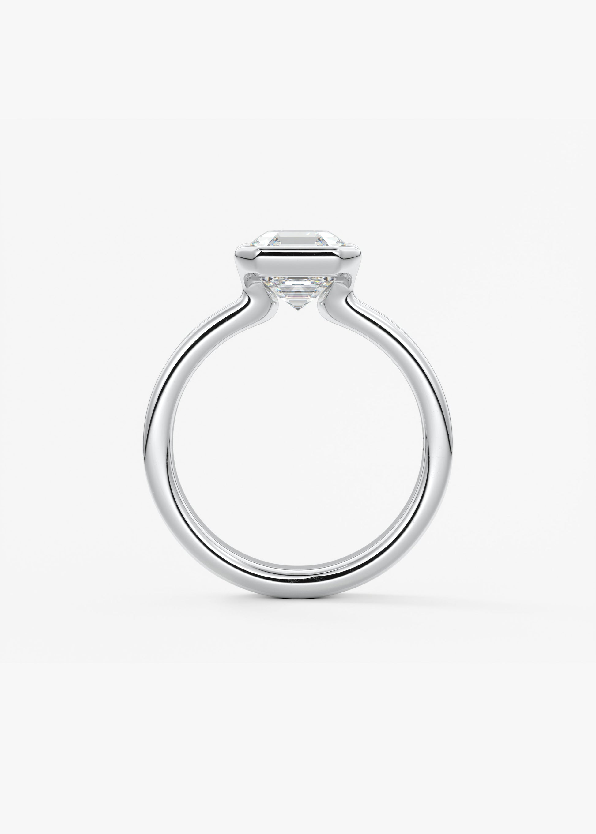 Oval Solitaire With Raised Basket Gallery Lab Grown Diamond Engagement Ring