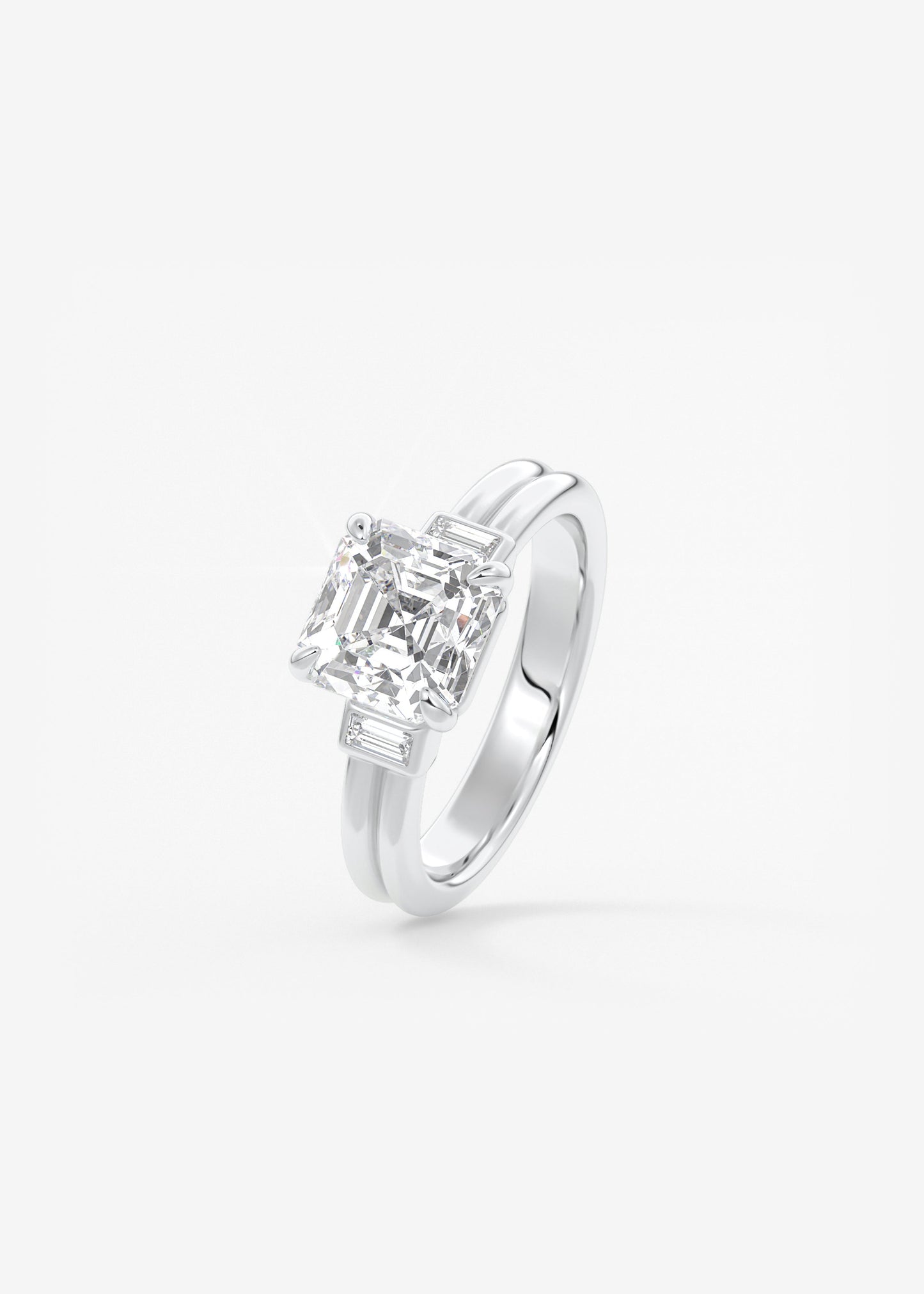 Oval Solitaire With Raised Basket Gallery Lab Grown Diamond Engagement Ring