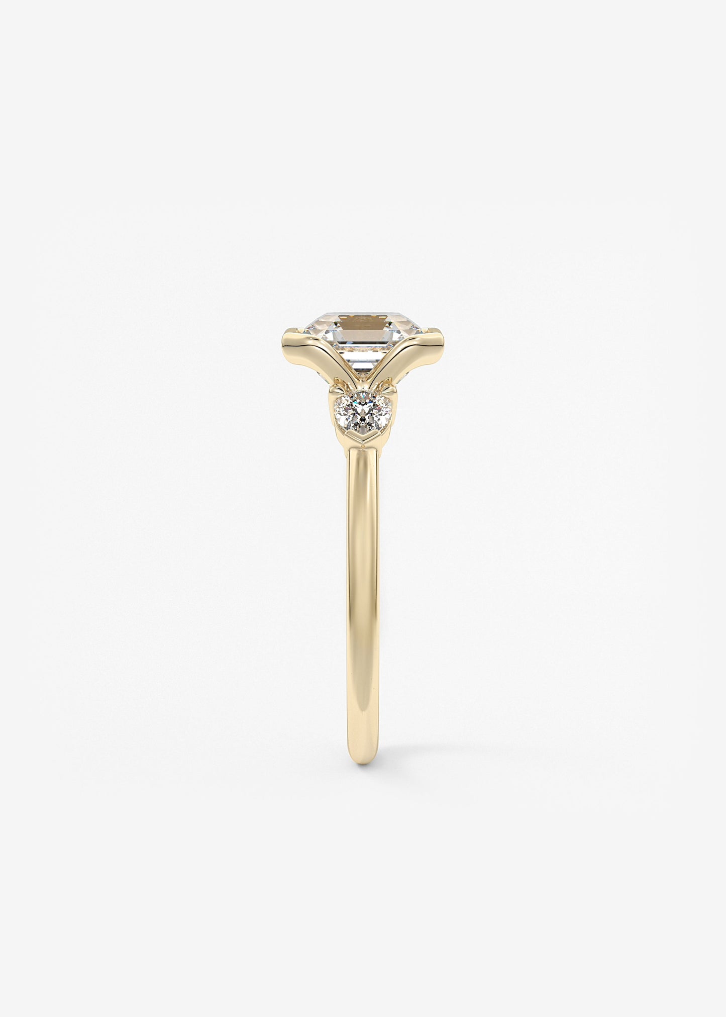 Oval Solitaire With Raised Basket Gallery Lab Grown Diamond Engagement Ring