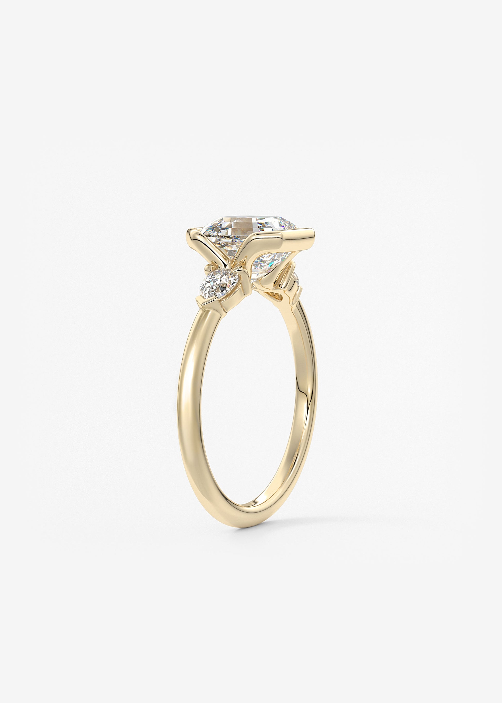 Oval Solitaire With Raised Basket Gallery Lab Grown Diamond Engagement Ring