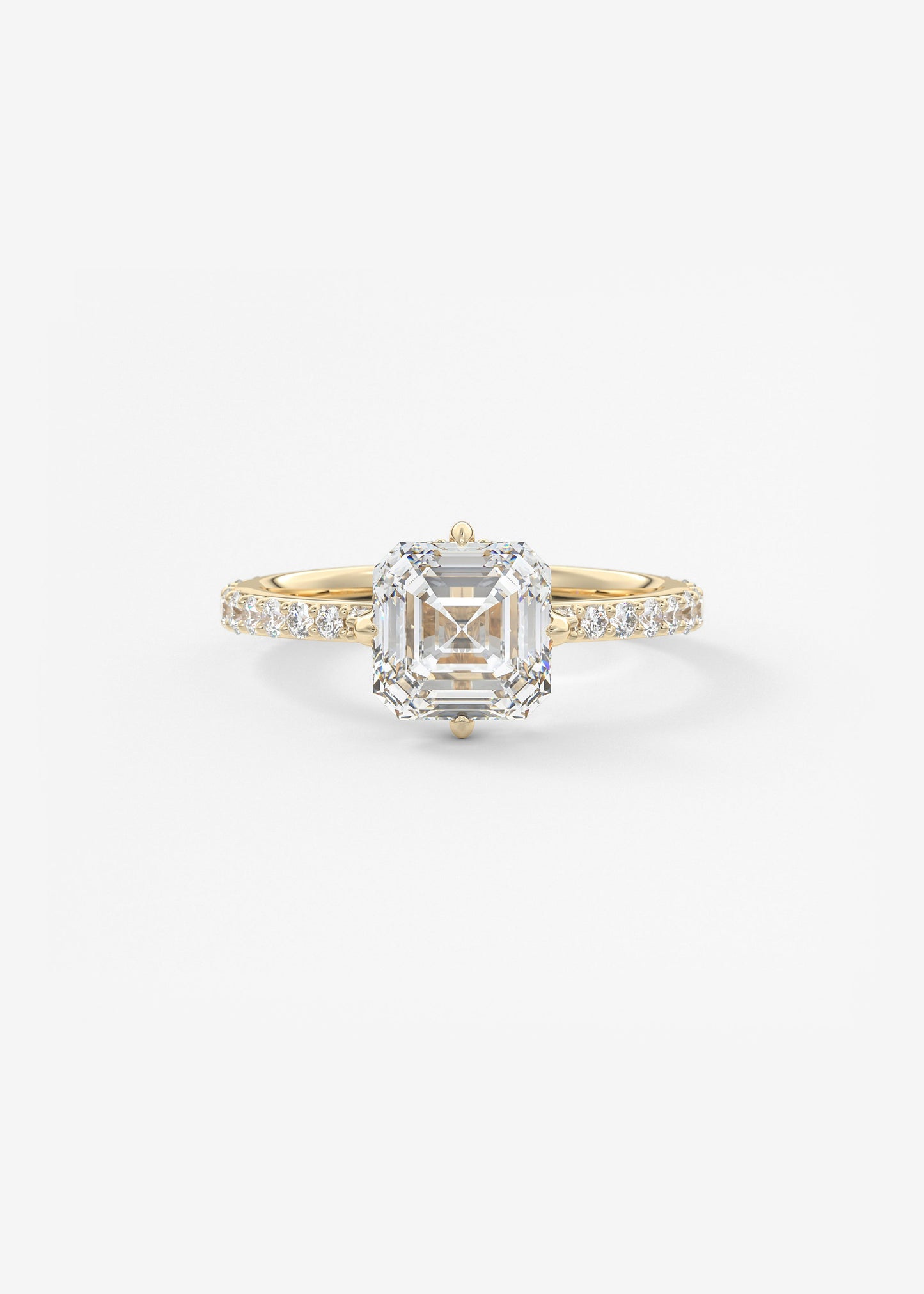 Oval Solitaire With Raised Basket Gallery Lab Grown Diamond Engagement Ring