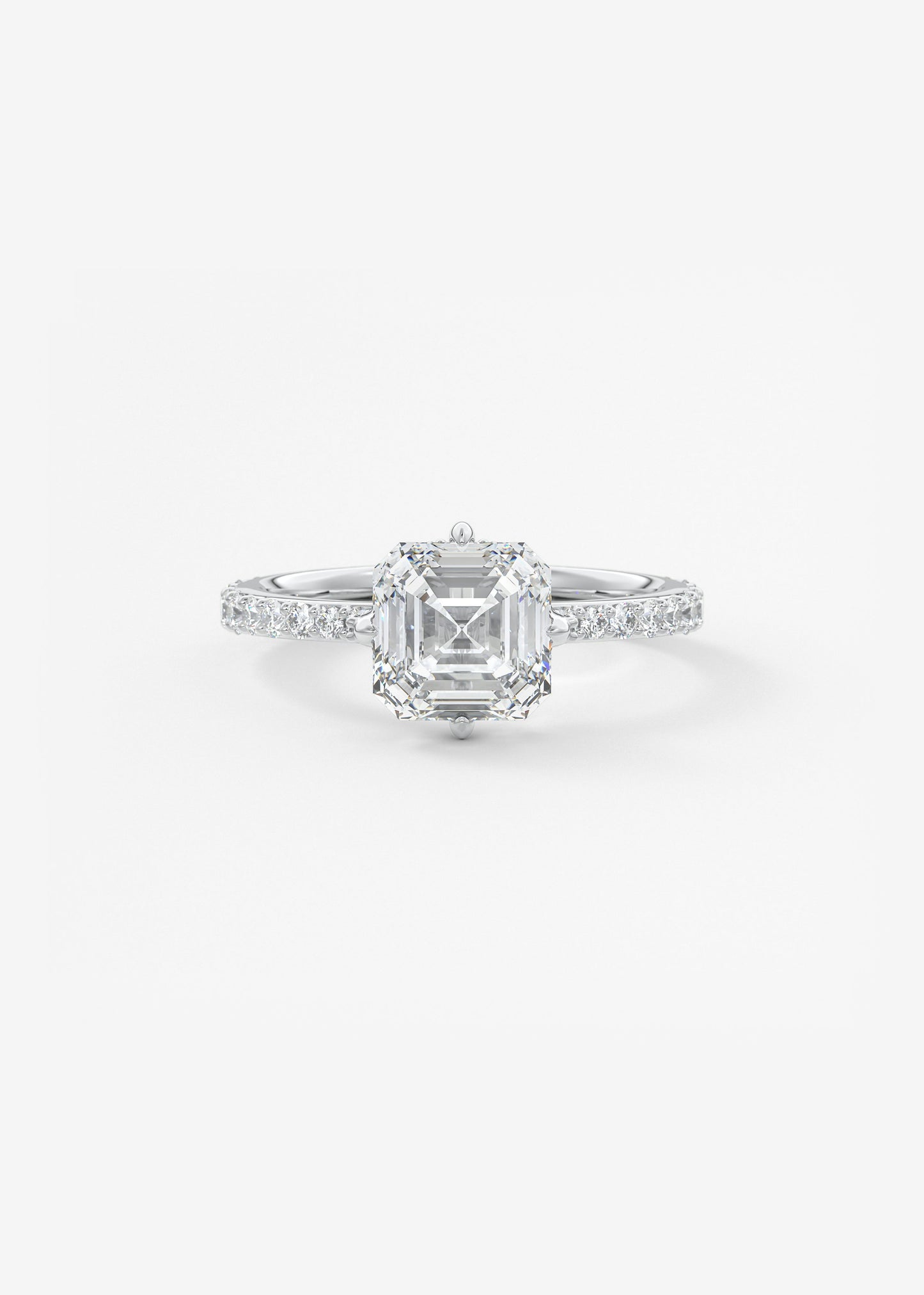 Oval Solitaire With Raised Basket Gallery Lab Grown Diamond Engagement Ring