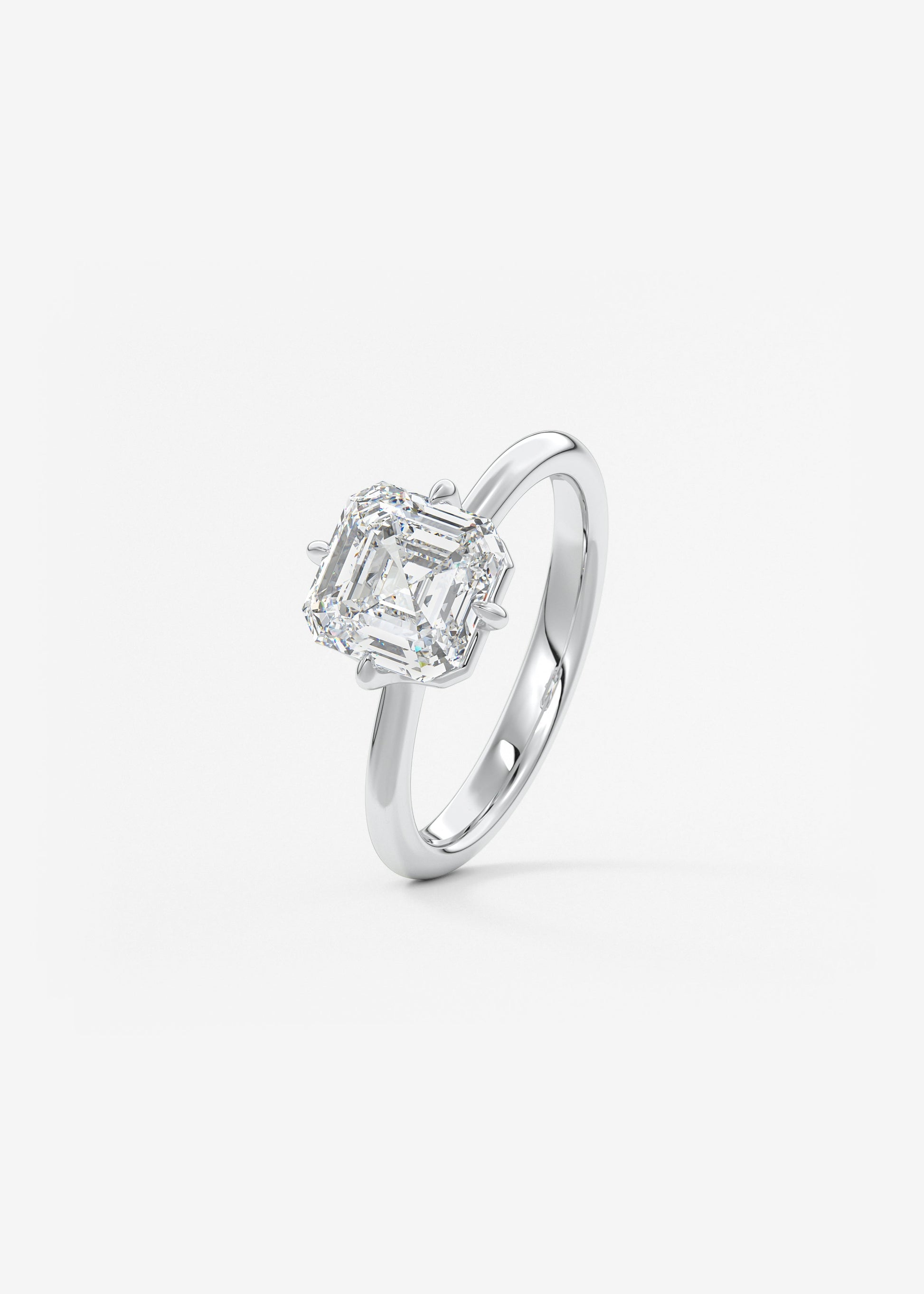 Oval Solitaire With Raised Basket Gallery Lab Grown Diamond Engagement Ring