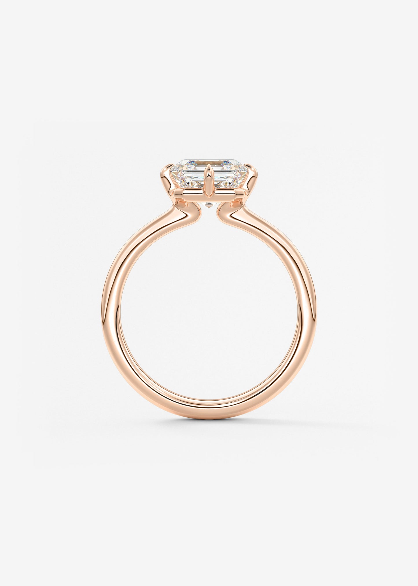 Oval Solitaire With Raised Basket Gallery Lab Grown Diamond Engagement Ring
