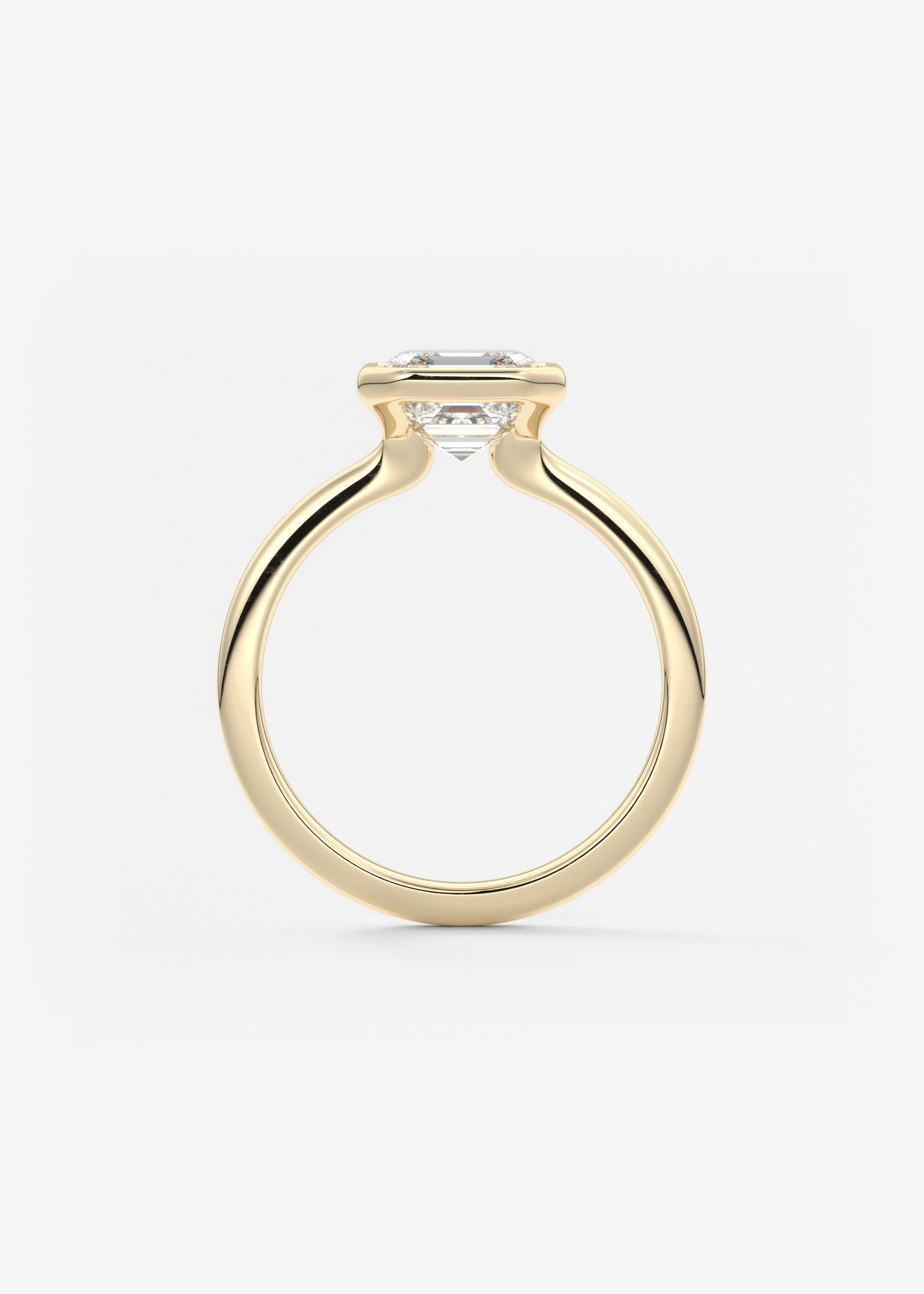 Oval Solitaire With Raised Basket Gallery Lab Grown Diamond Engagement Ring