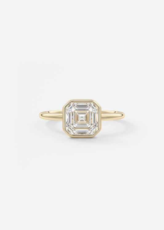 Oval Solitaire With Raised Basket Gallery Lab Grown Diamond Engagement Ring