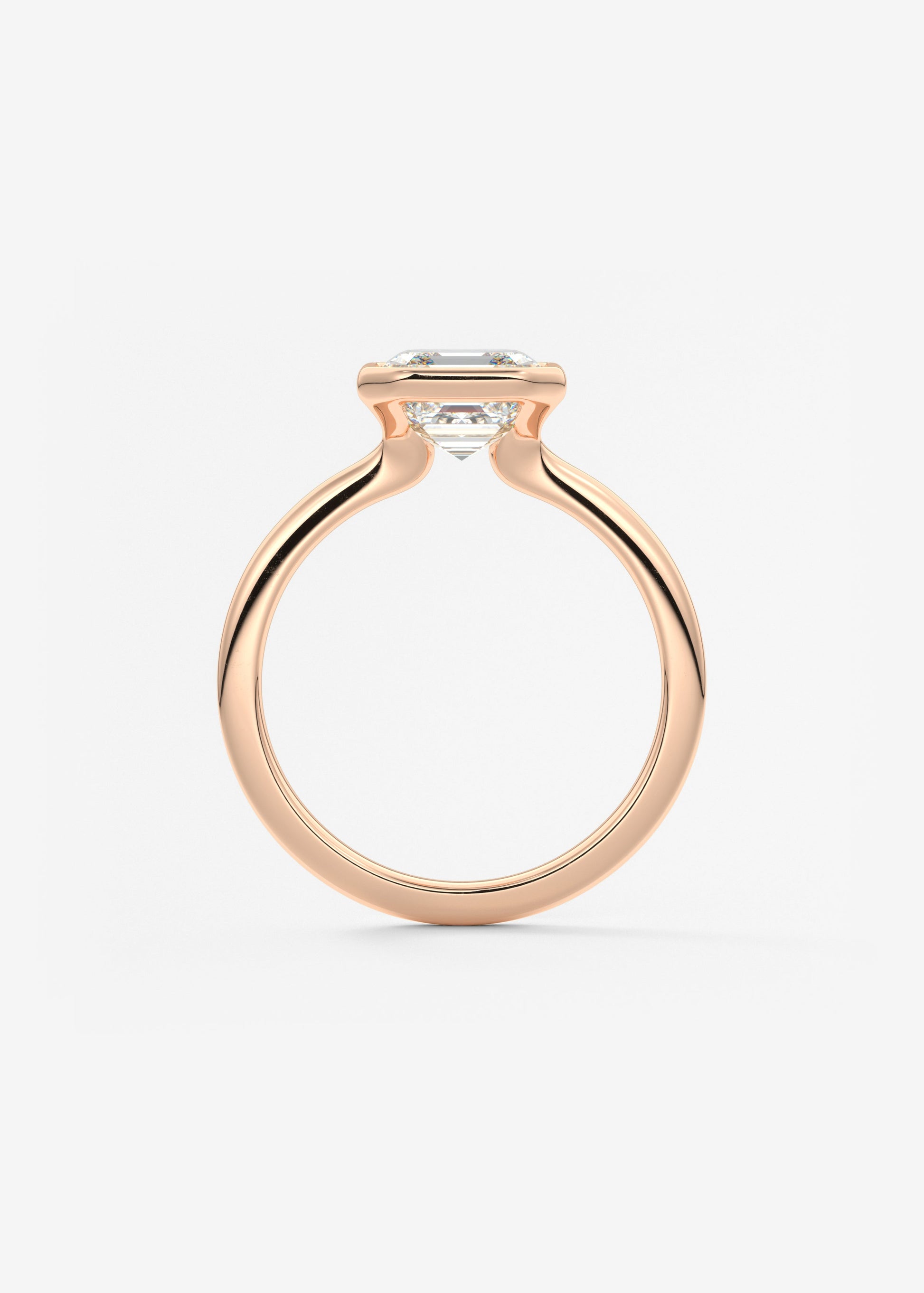 Oval Solitaire With Raised Basket Gallery Lab Grown Diamond Engagement Ring