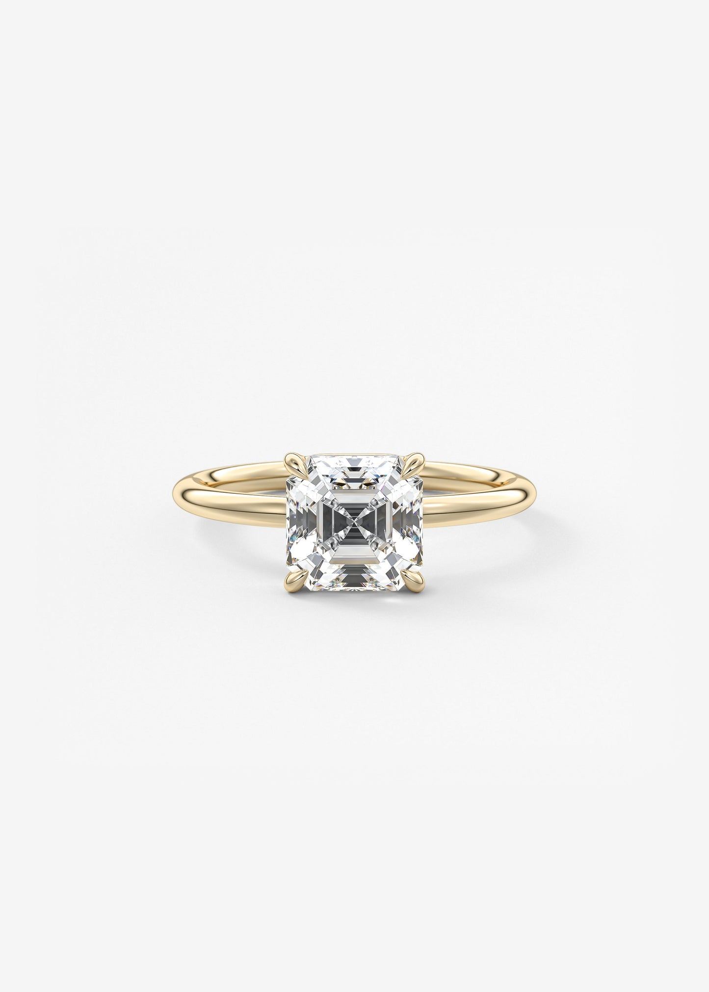 Oval Solitaire With Raised Basket Gallery Lab Grown Diamond Engagement Ring