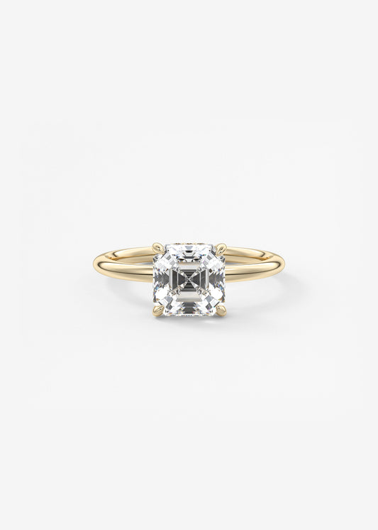 Oval Solitaire With Raised Basket Gallery Lab Grown Diamond Engagement Ring