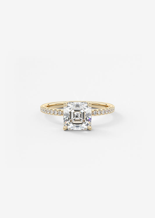 Oval Solitaire With Raised Basket Gallery Lab Grown Diamond Engagement Ring