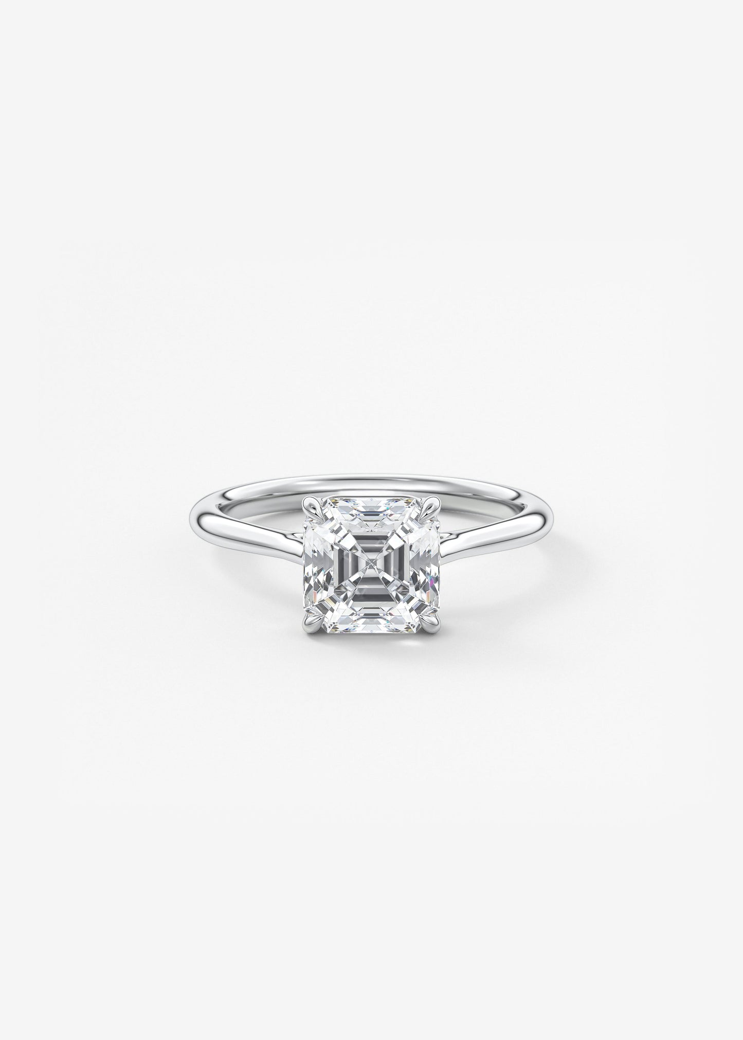 Oval Solitaire With Raised Basket Gallery Lab Grown Diamond Engagement Ring