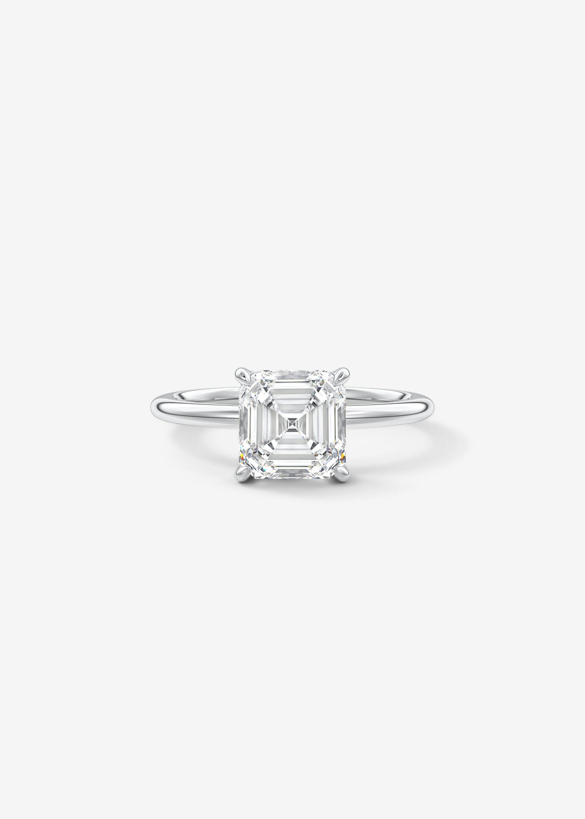 Oval Solitaire With Raised Basket Gallery Lab Grown Diamond Engagement Ring