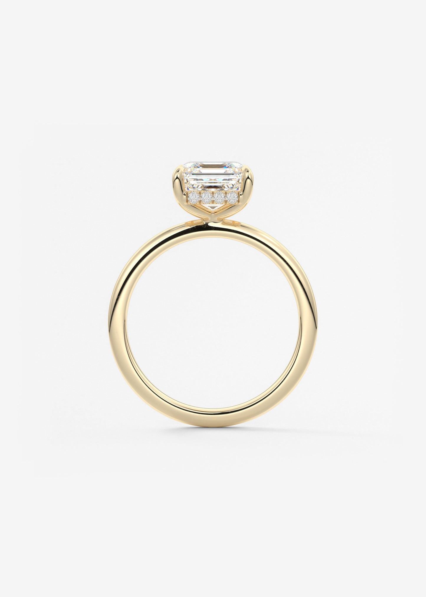 Oval Solitaire With Raised Basket Gallery Lab Grown Diamond Engagement Ring