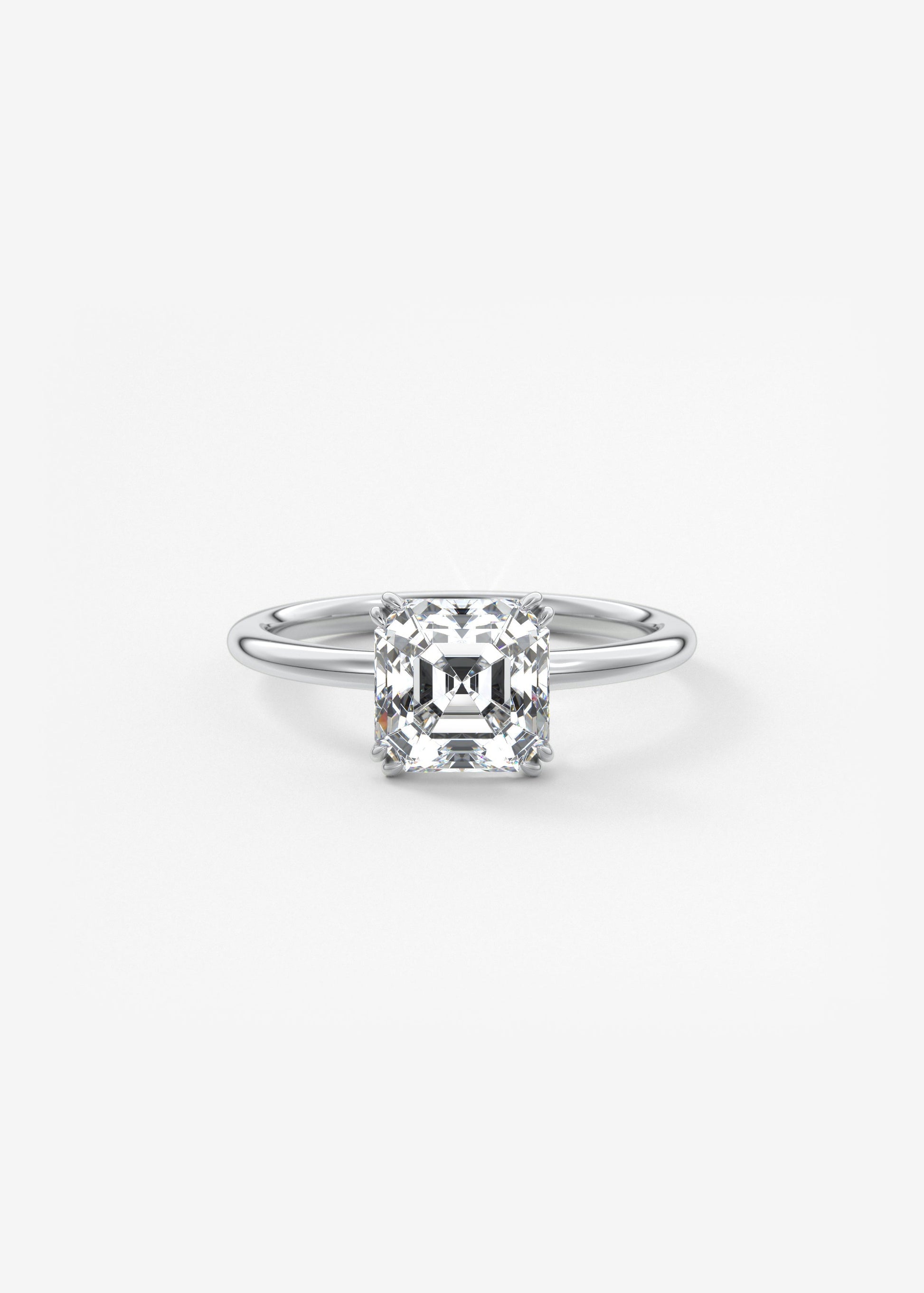 Oval Solitaire With Raised Basket Gallery Lab Grown Diamond Engagement Ring