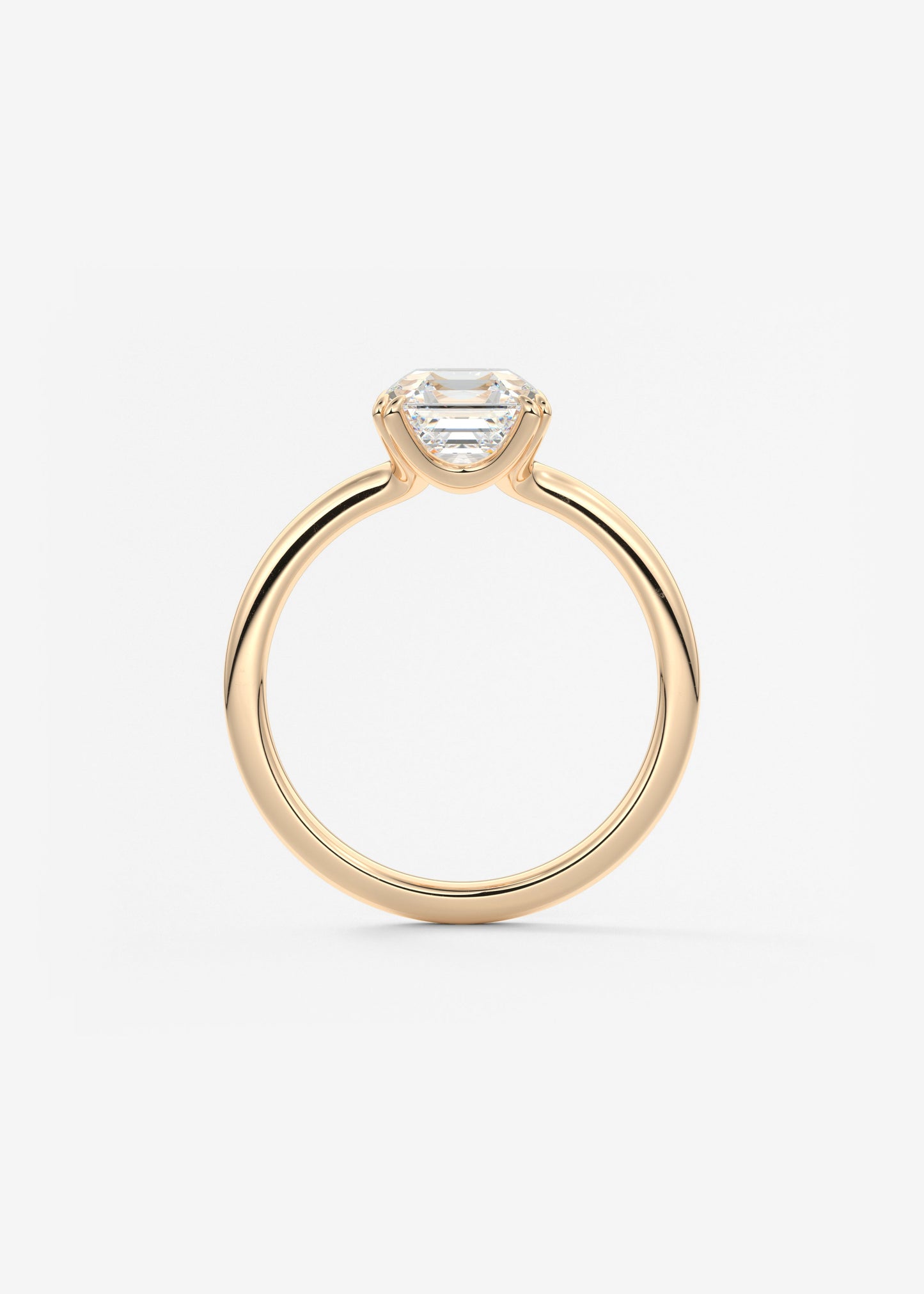 Oval Solitaire With Raised Basket Gallery Lab Grown Diamond Engagement Ring