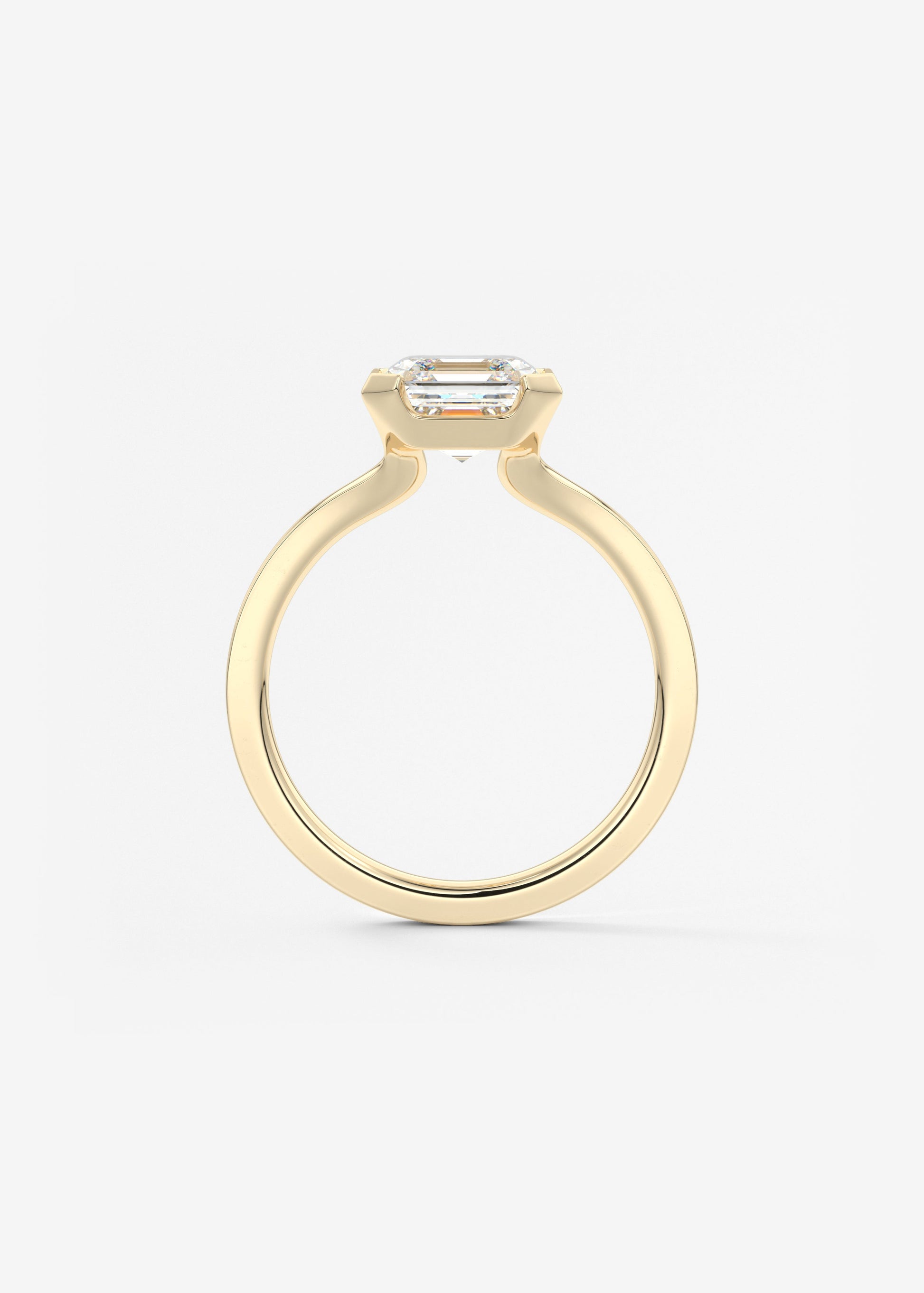 Oval Solitaire With Raised Basket Gallery Lab Grown Diamond Engagement Ring