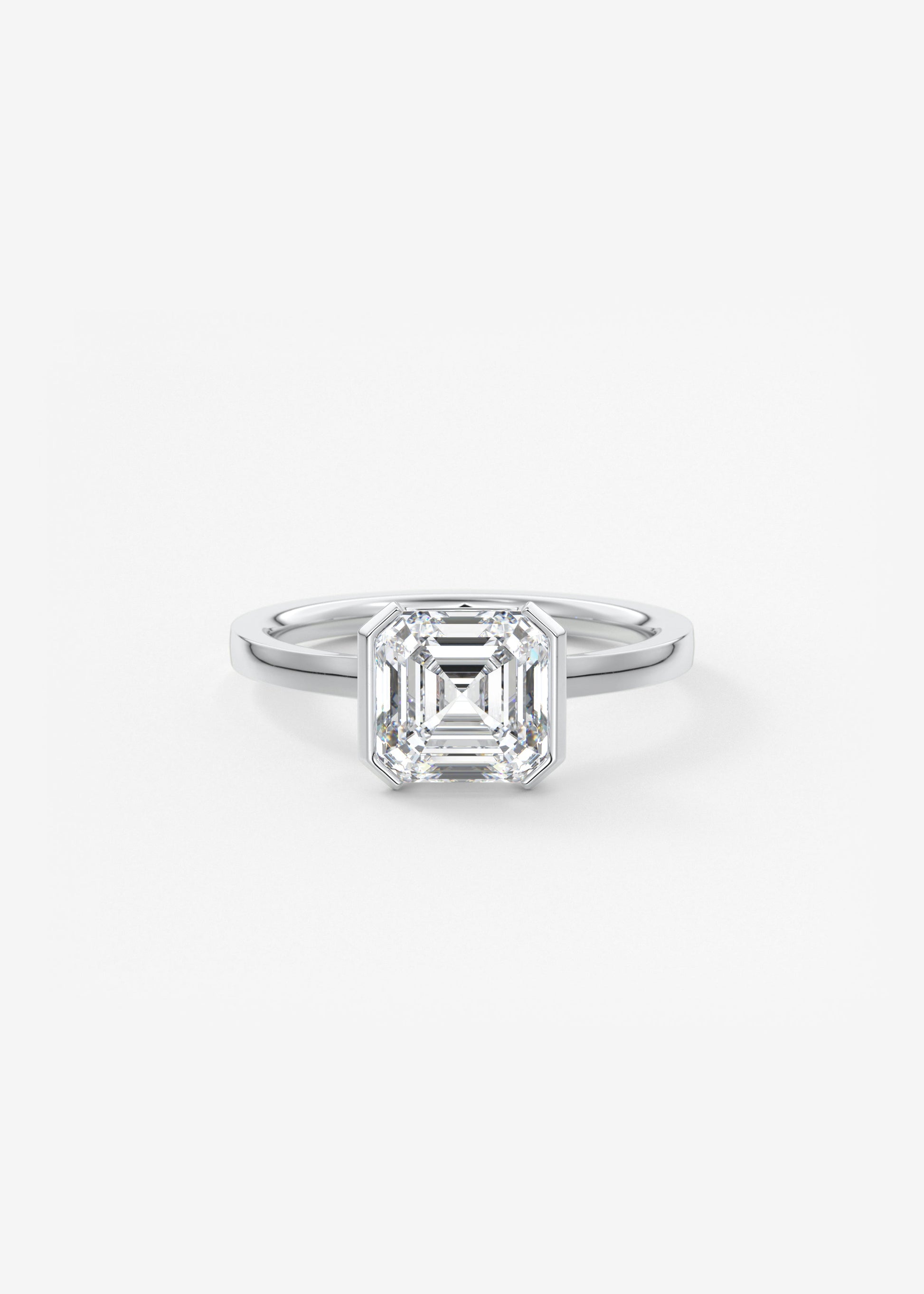 Oval Solitaire With Raised Basket Gallery Lab Grown Diamond Engagement Ring