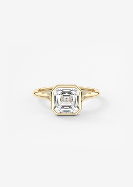 Oval Solitaire With Raised Basket Gallery Lab Grown Diamond Engagement Ring