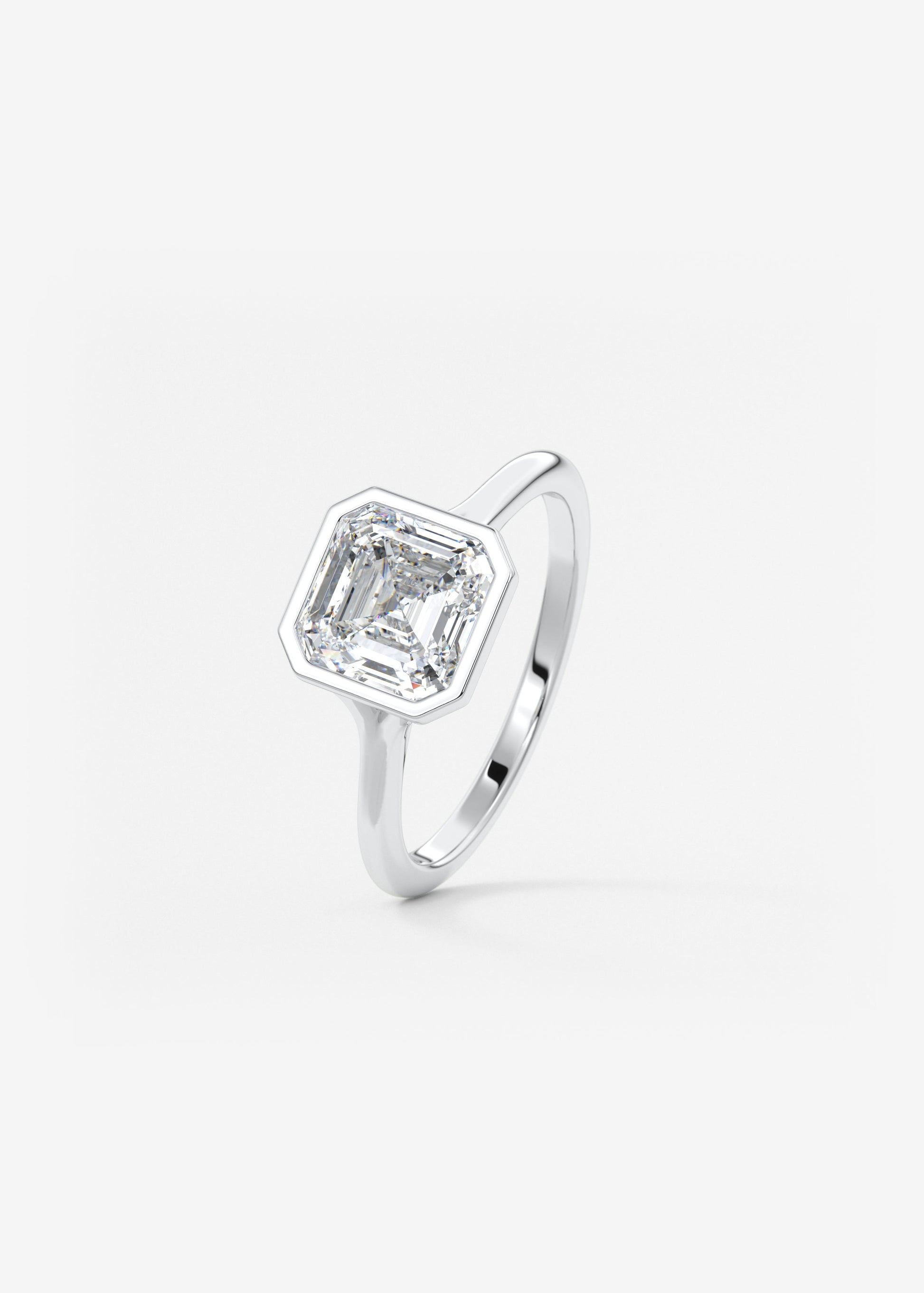 Oval Solitaire With Raised Basket Gallery Lab Grown Diamond Engagement Ring