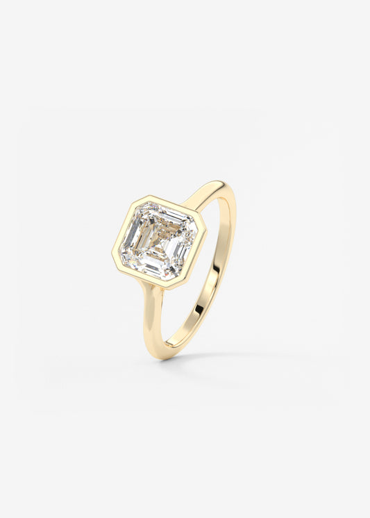 Oval Solitaire With Raised Basket Gallery Lab Grown Diamond Engagement Ring