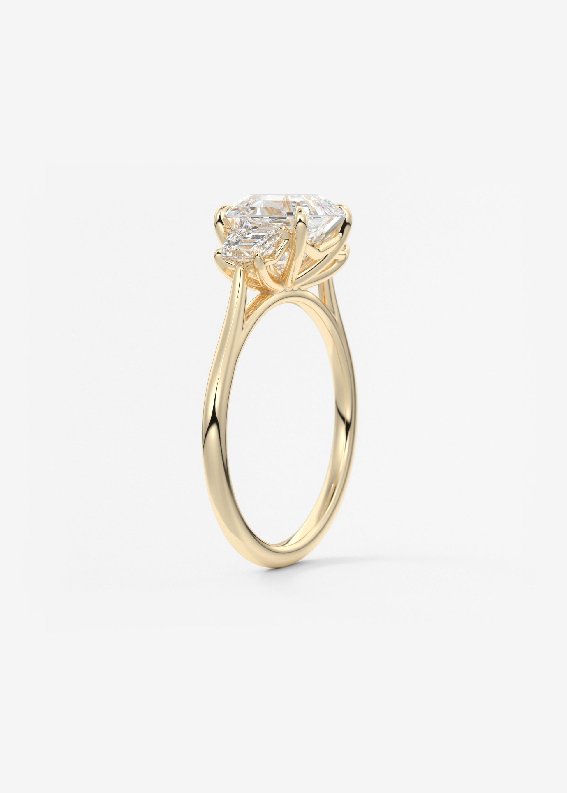 Oval Solitaire With Raised Basket Gallery Lab Grown Diamond Engagement Ring