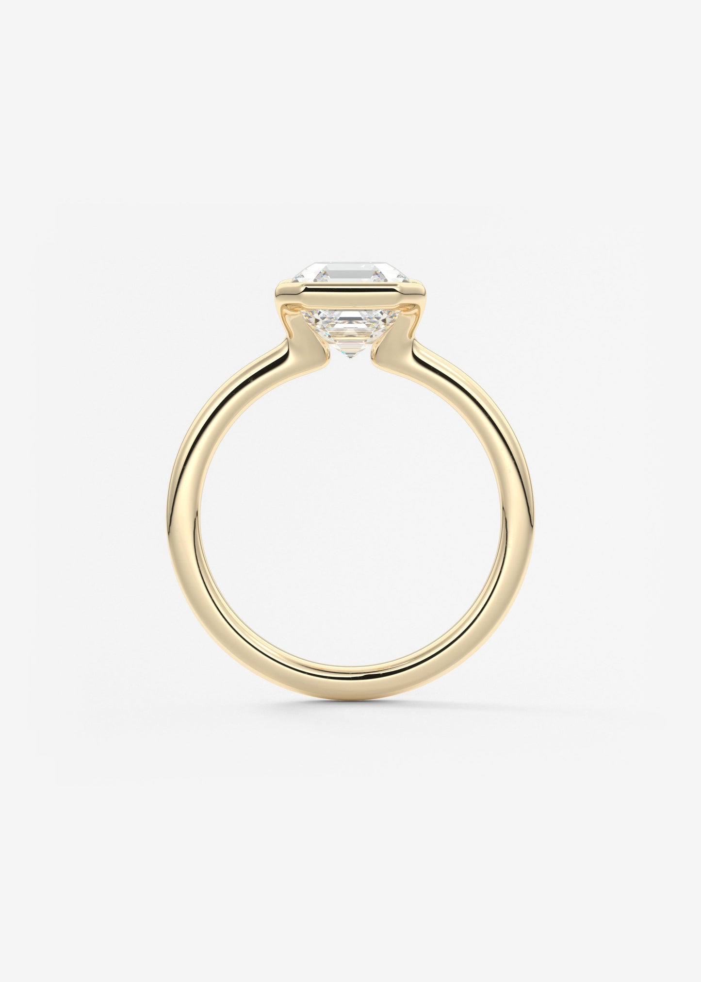 Oval Solitaire With Raised Basket Gallery Lab Grown Diamond Engagement Ring