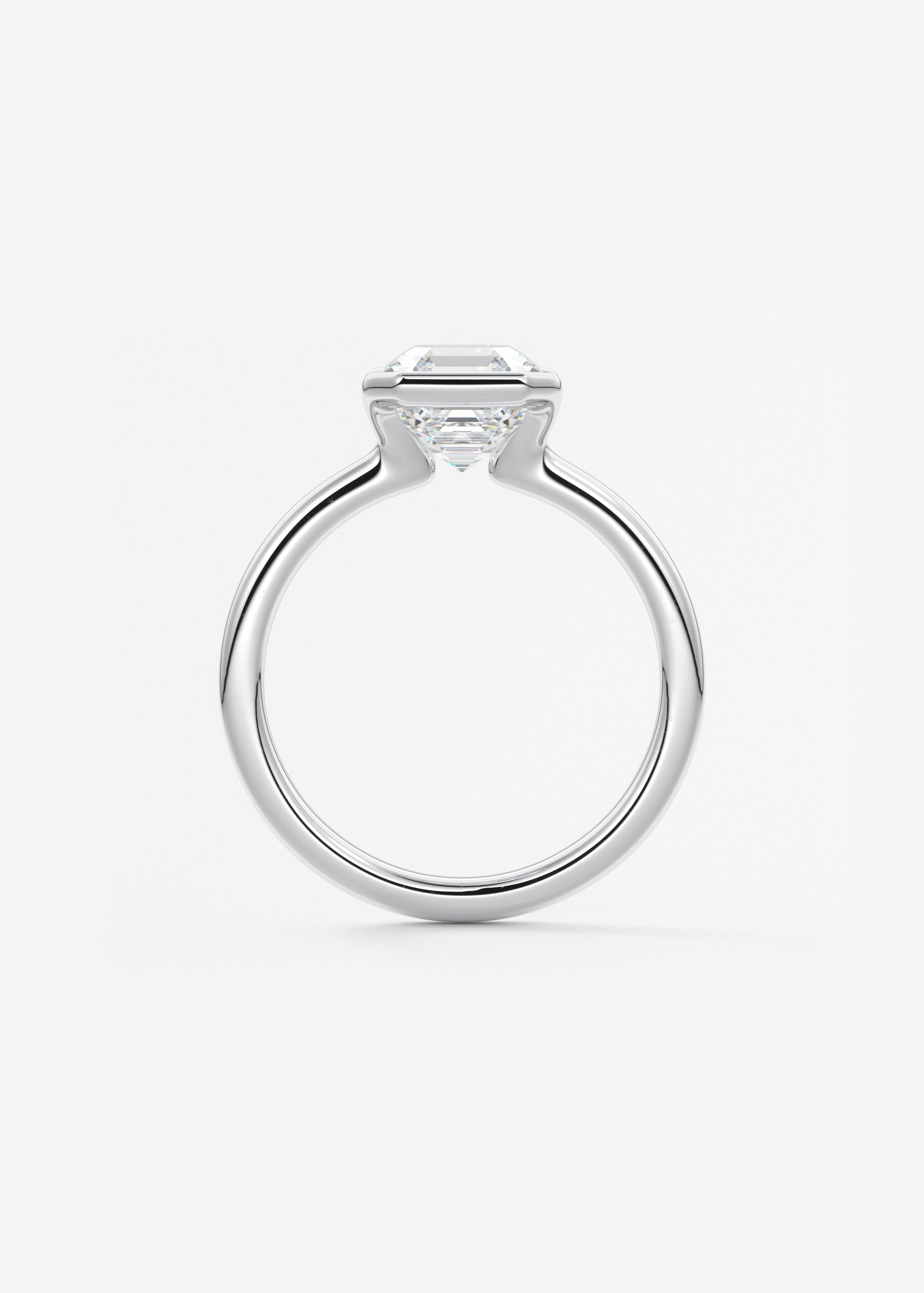 Oval Solitaire With Raised Basket Gallery Lab Grown Diamond Engagement Ring