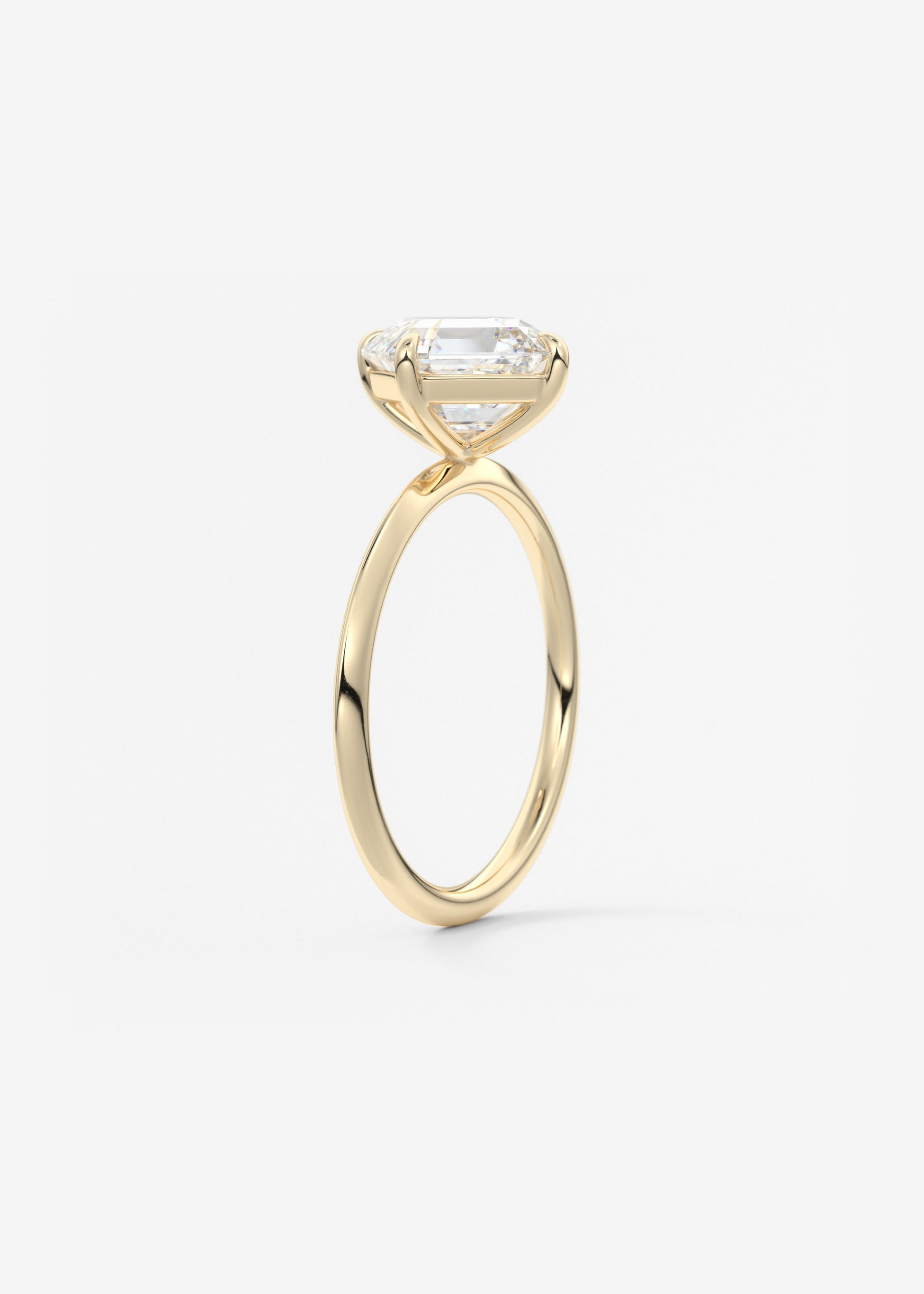 Oval Solitaire With Raised Basket Gallery Lab Grown Diamond Engagement Ring