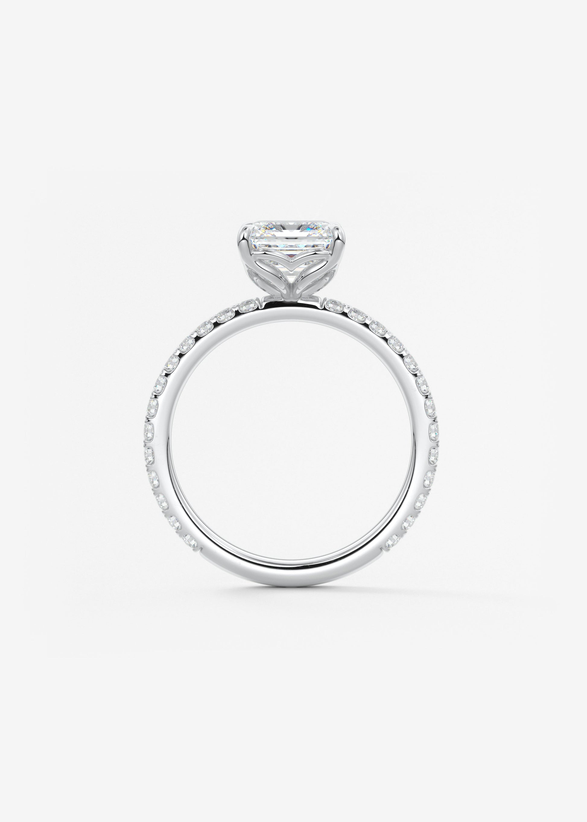 Oval Solitaire With Raised Basket Gallery Lab Grown Diamond Engagement Ring
