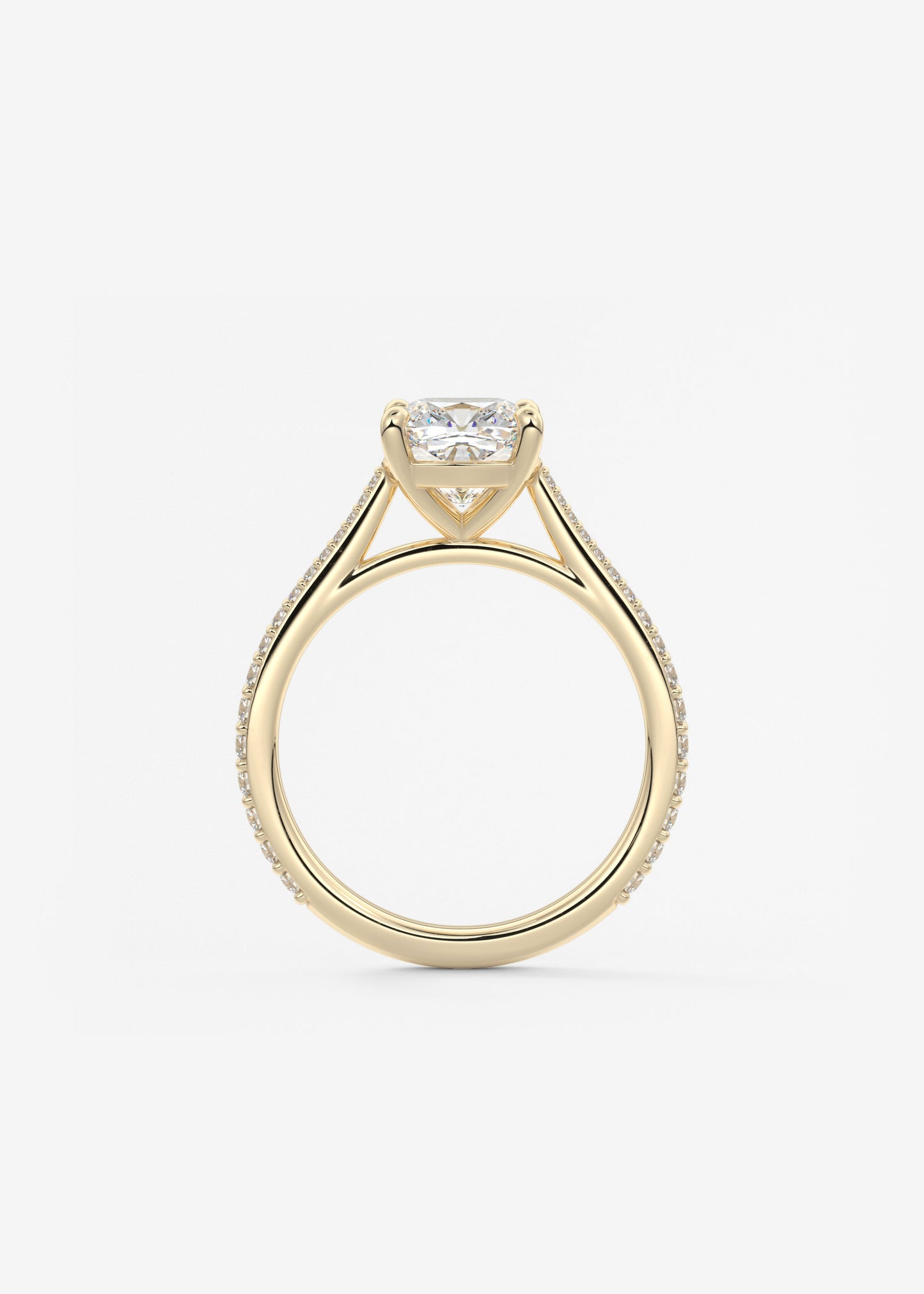 Oval Solitaire With Raised Basket Gallery Lab Grown Diamond Engagement Ring