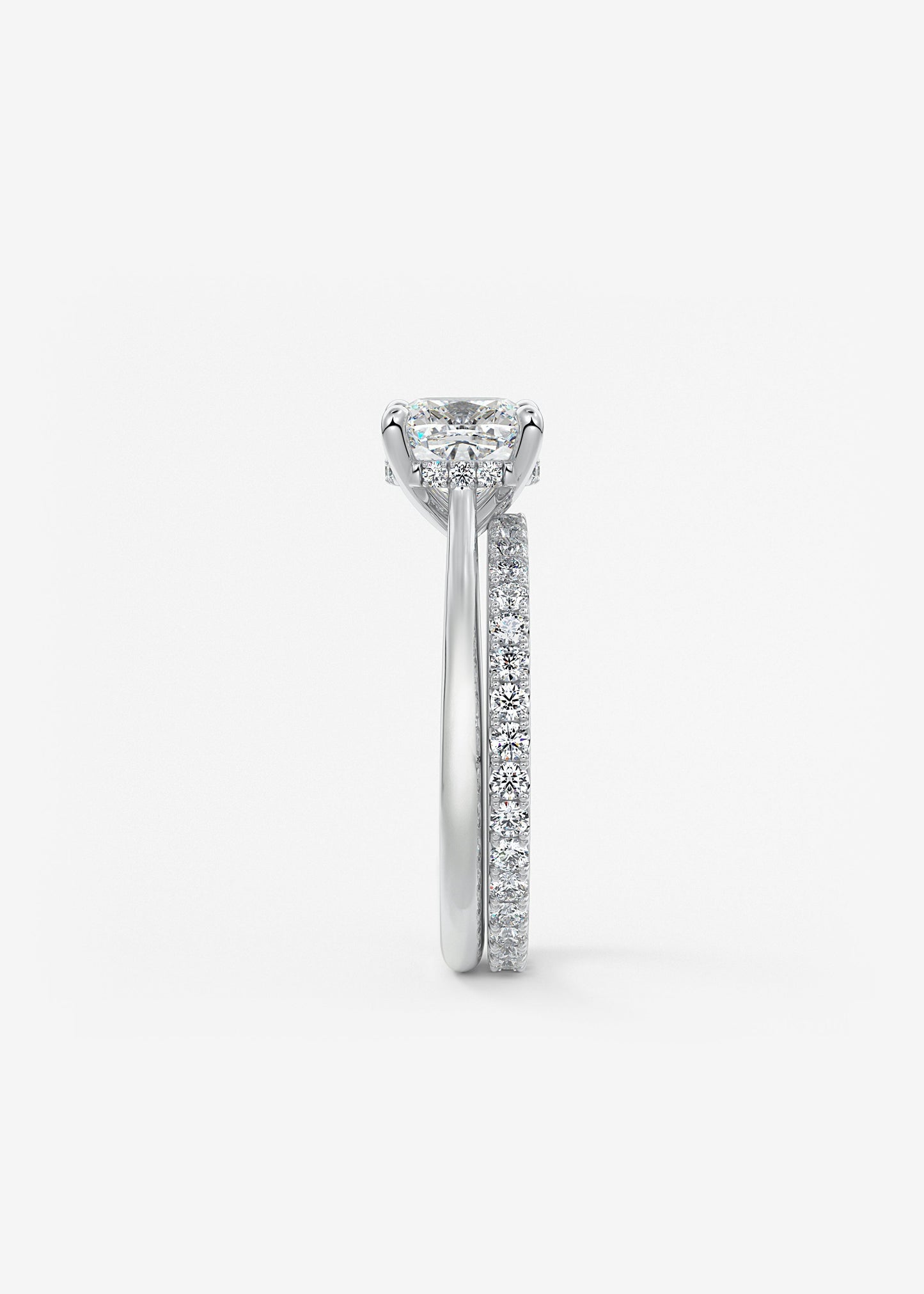 Oval Solitaire With Raised Basket Gallery Lab Grown Diamond Engagement Ring