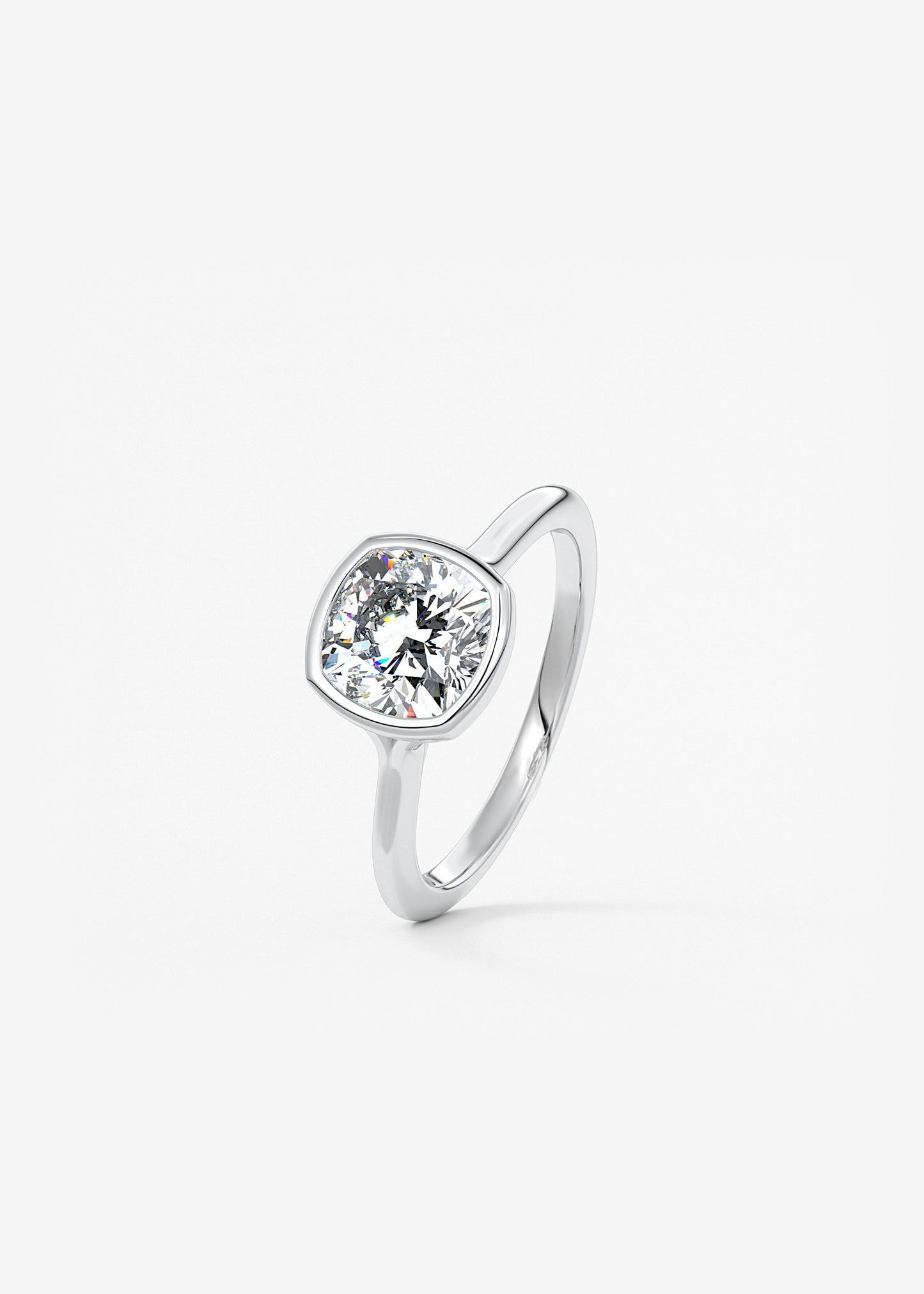 Oval Solitaire With Raised Basket Gallery Lab Grown Diamond Engagement Ring