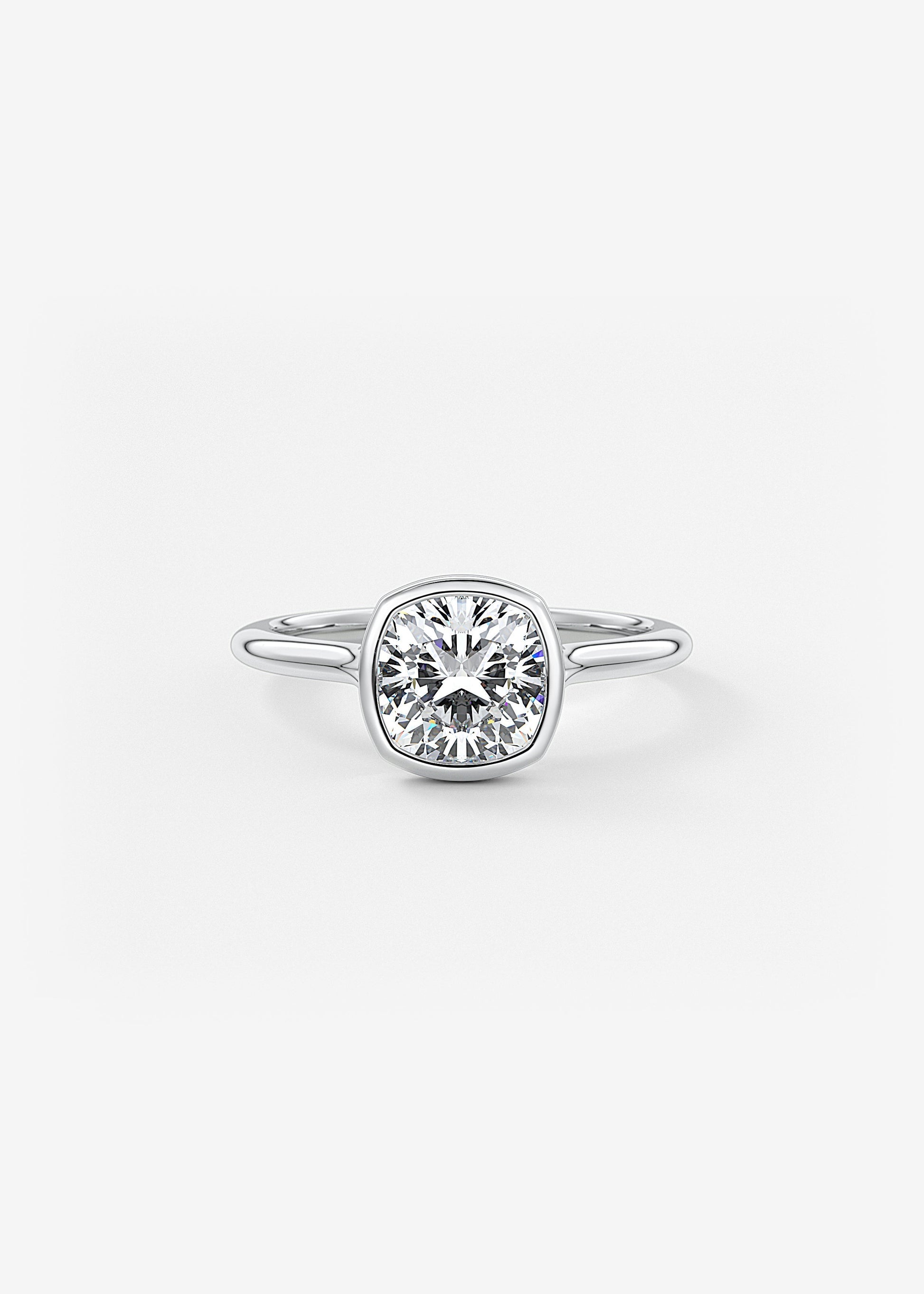 Oval Solitaire With Raised Basket Gallery Lab Grown Diamond Engagement Ring