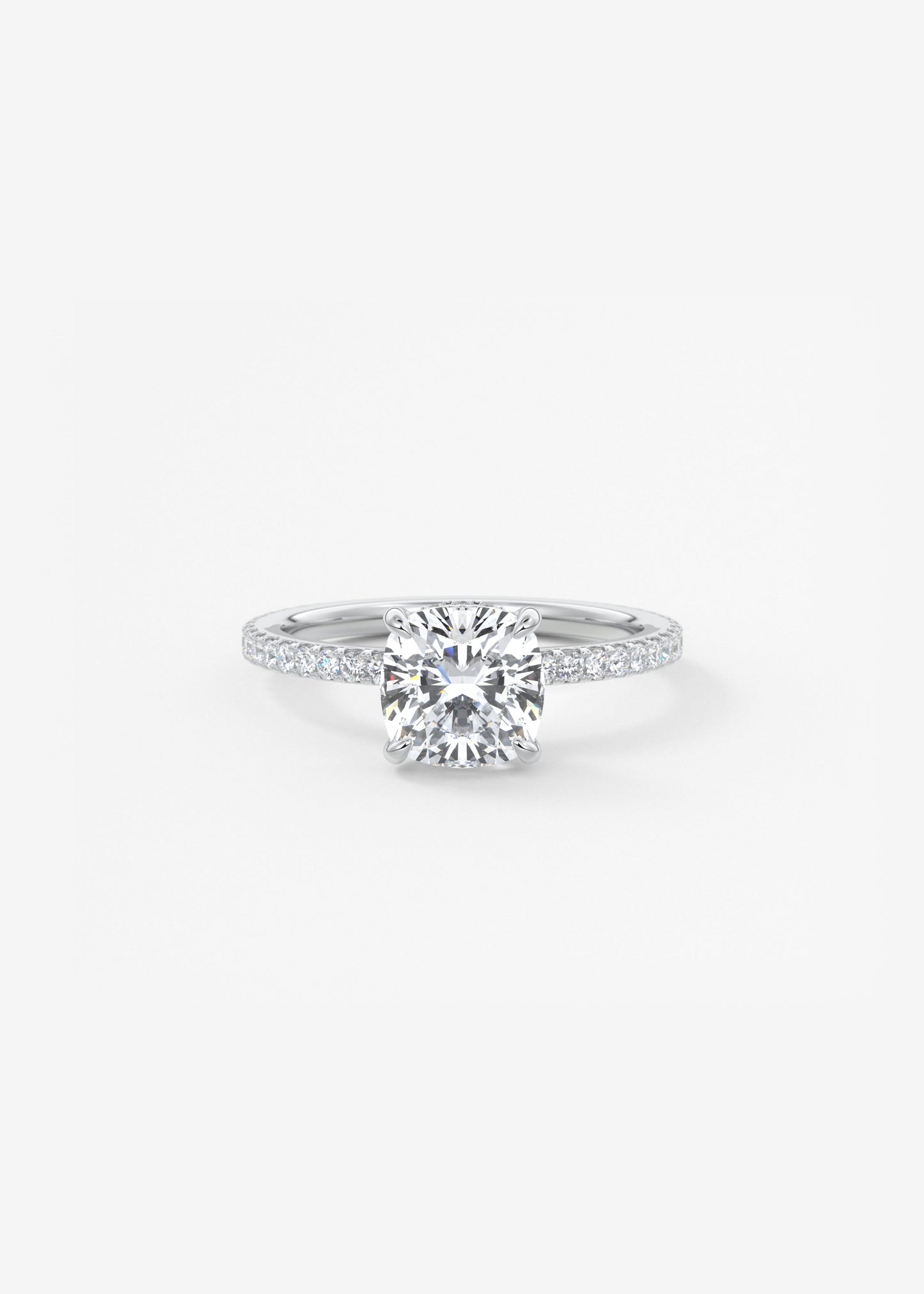 Oval Solitaire With Raised Basket Gallery Lab Grown Diamond Engagement Ring