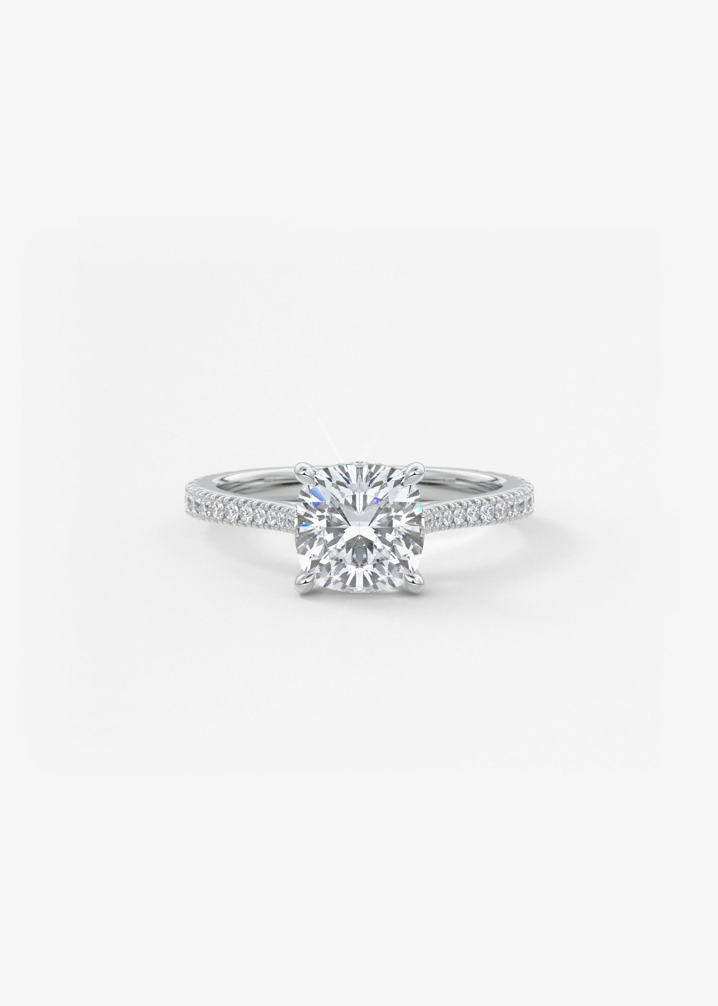 Oval Solitaire With Raised Basket Gallery Lab Grown Diamond Engagement Ring