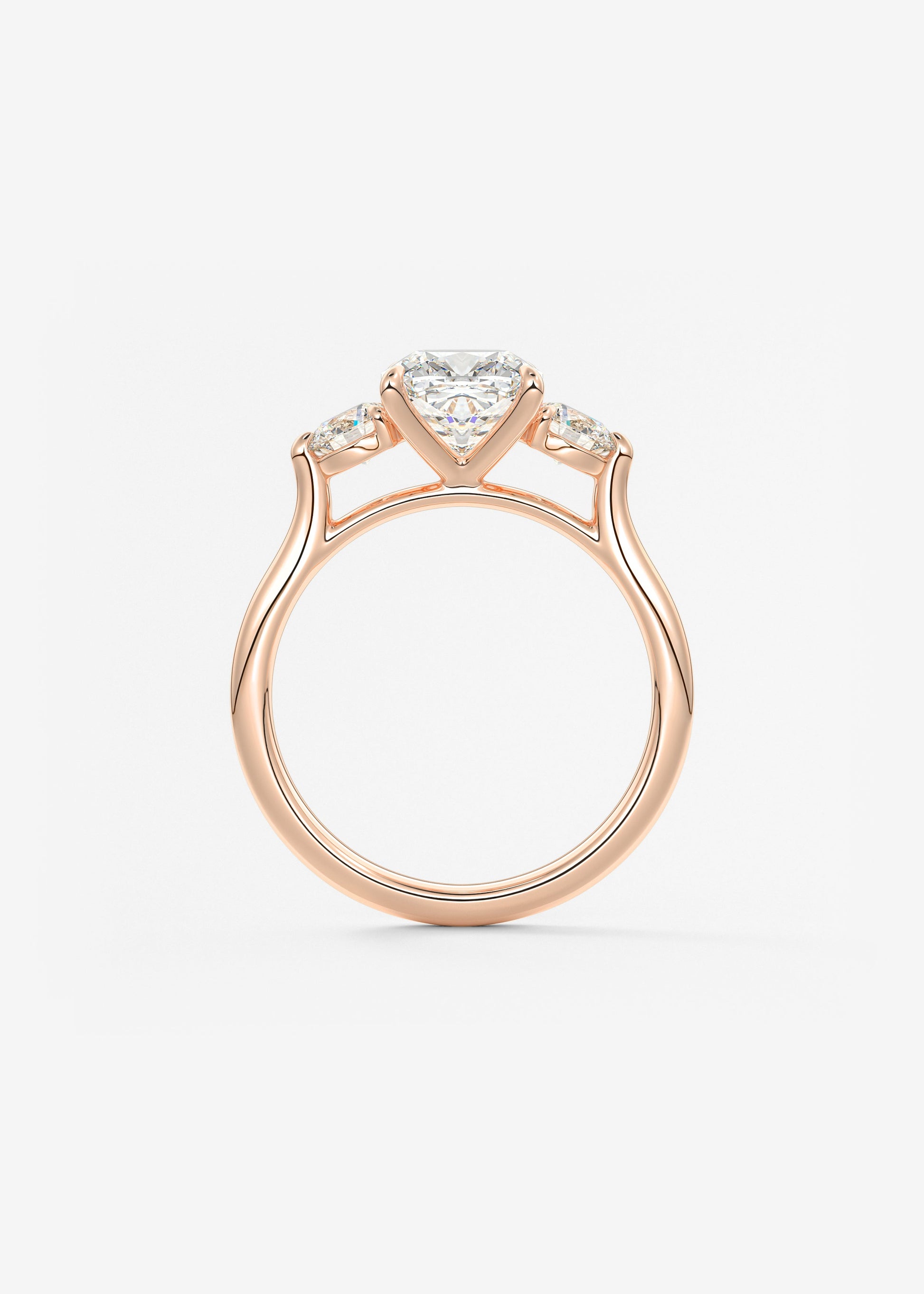 Oval Solitaire With Raised Basket Gallery Lab Grown Diamond Engagement Ring