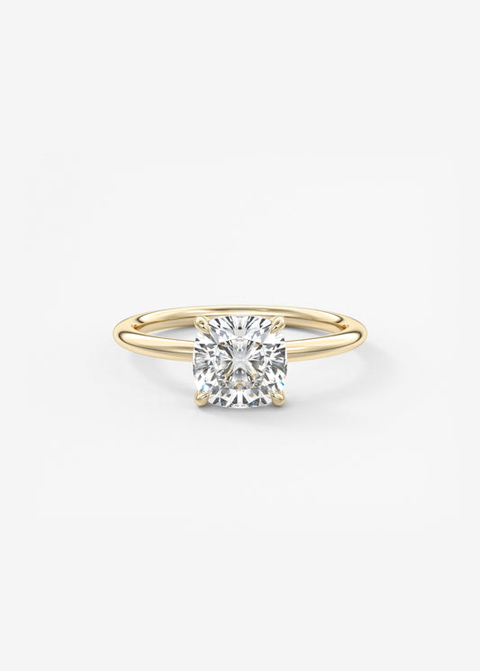 Oval Solitaire With Raised Basket Gallery Lab Grown Diamond Engagement Ring