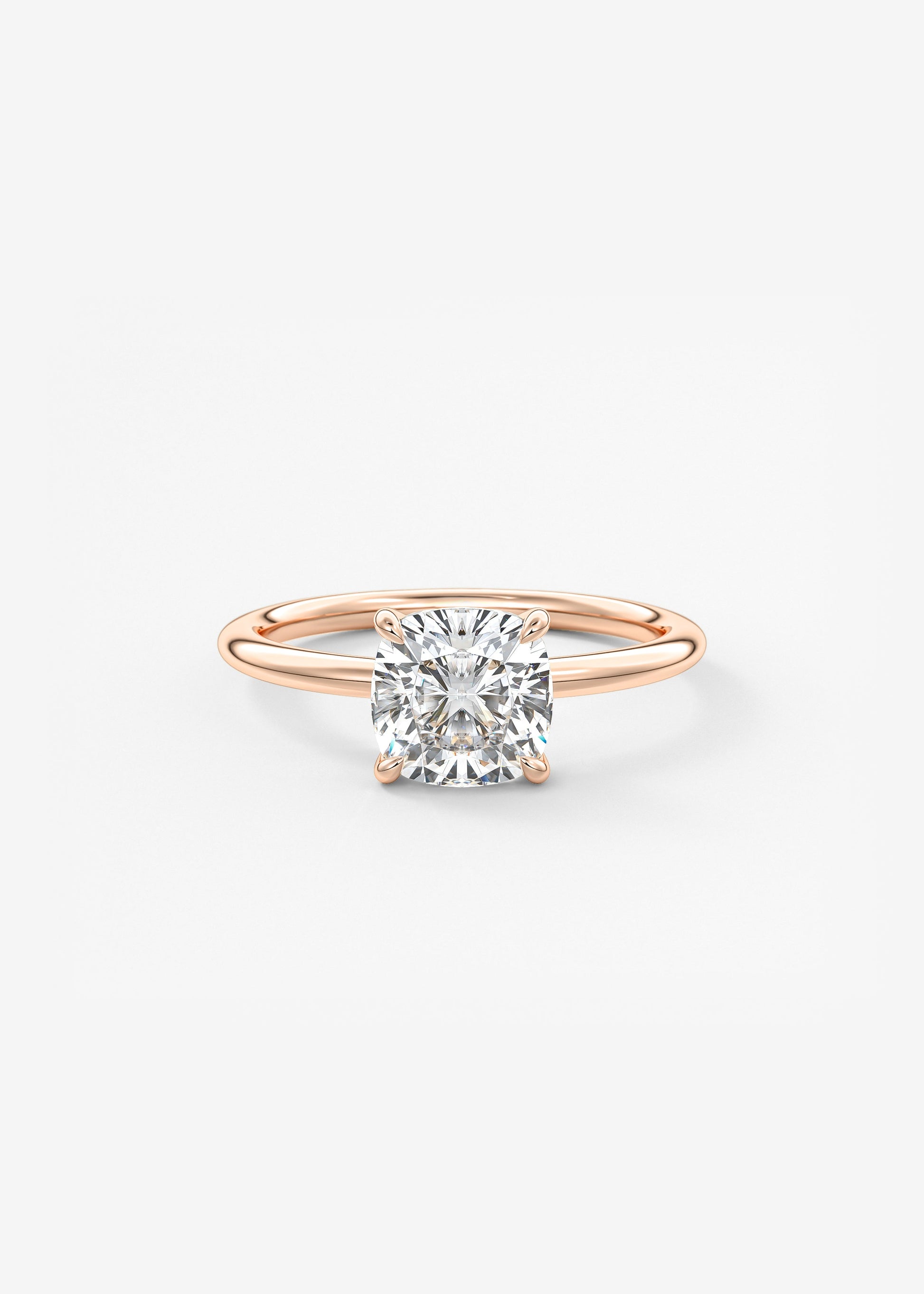 Oval Solitaire With Raised Basket Gallery Lab Grown Diamond Engagement Ring
