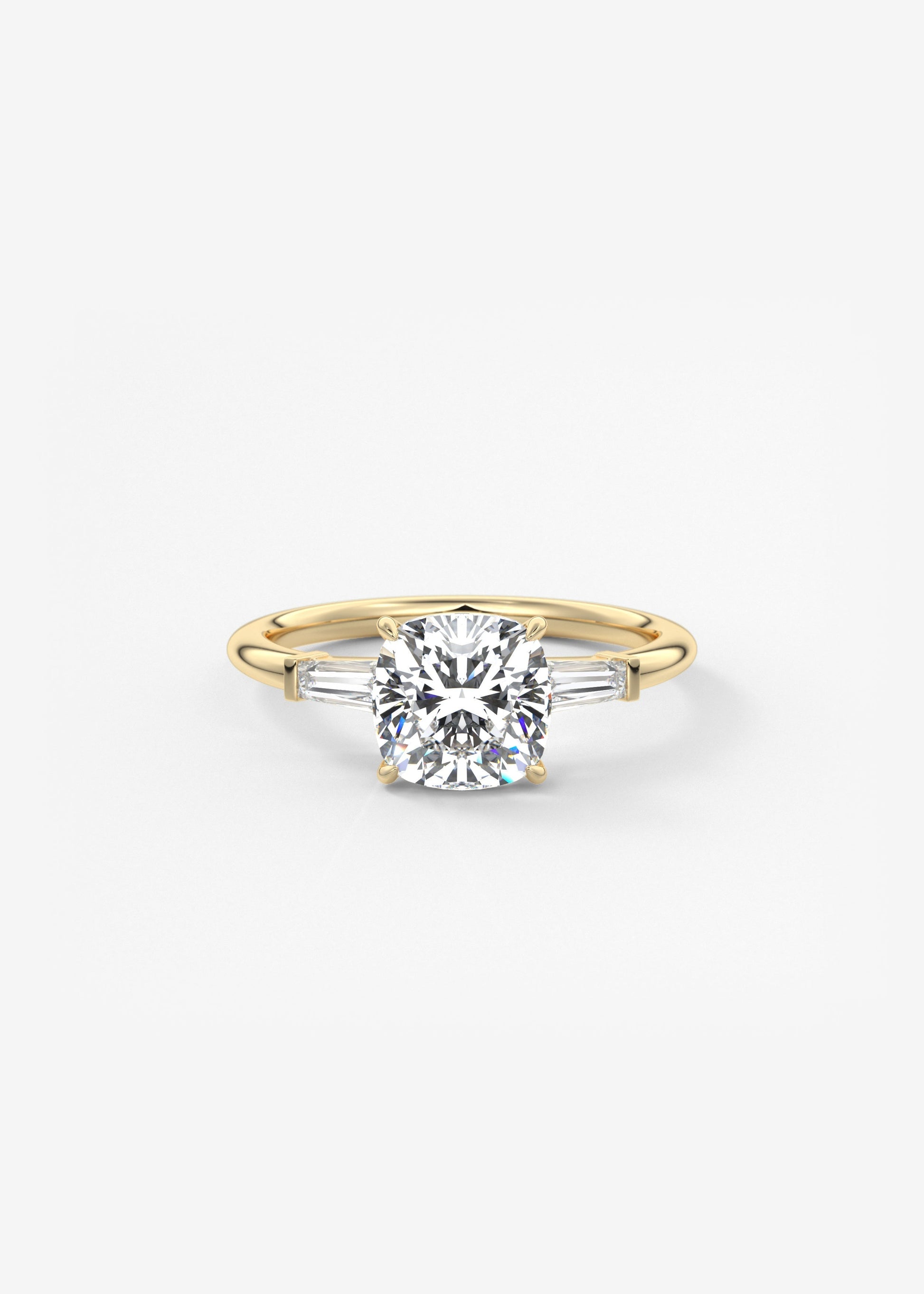 Oval Solitaire With Raised Basket Gallery Lab Grown Diamond Engagement Ring