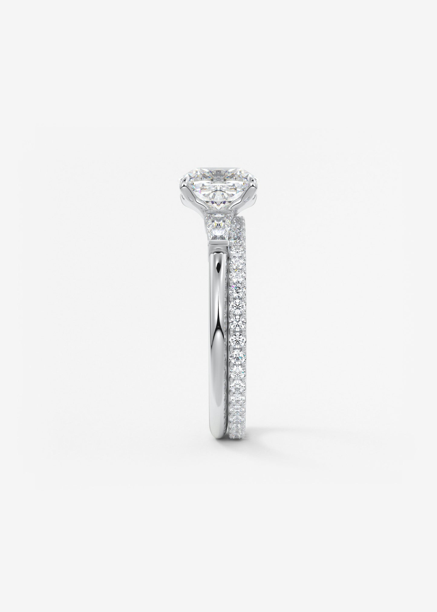 Oval Solitaire With Raised Basket Gallery Lab Grown Diamond Engagement Ring
